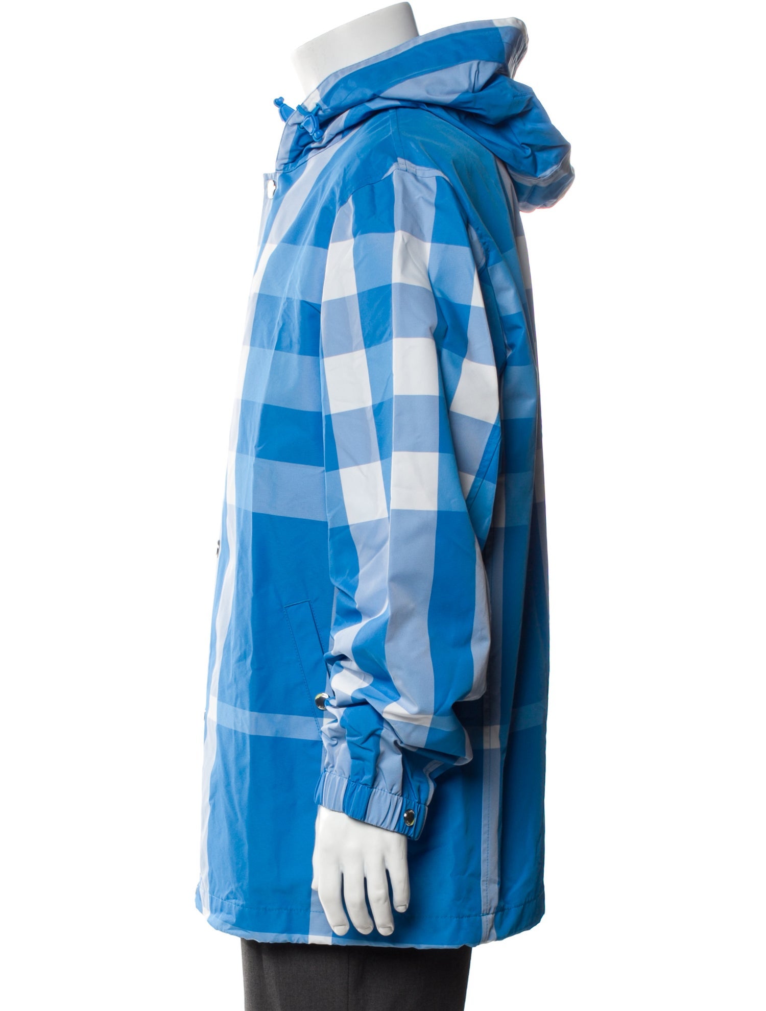 Burberry Plaid Print Parka w/ Tags