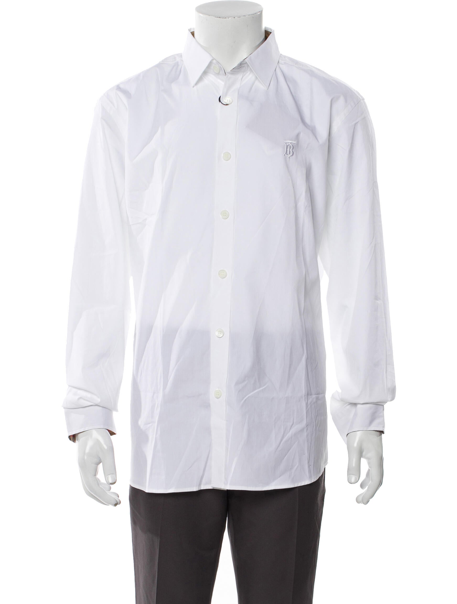 Burberry TB Monogram Long Sleeve Dress Shirt w/ Tags