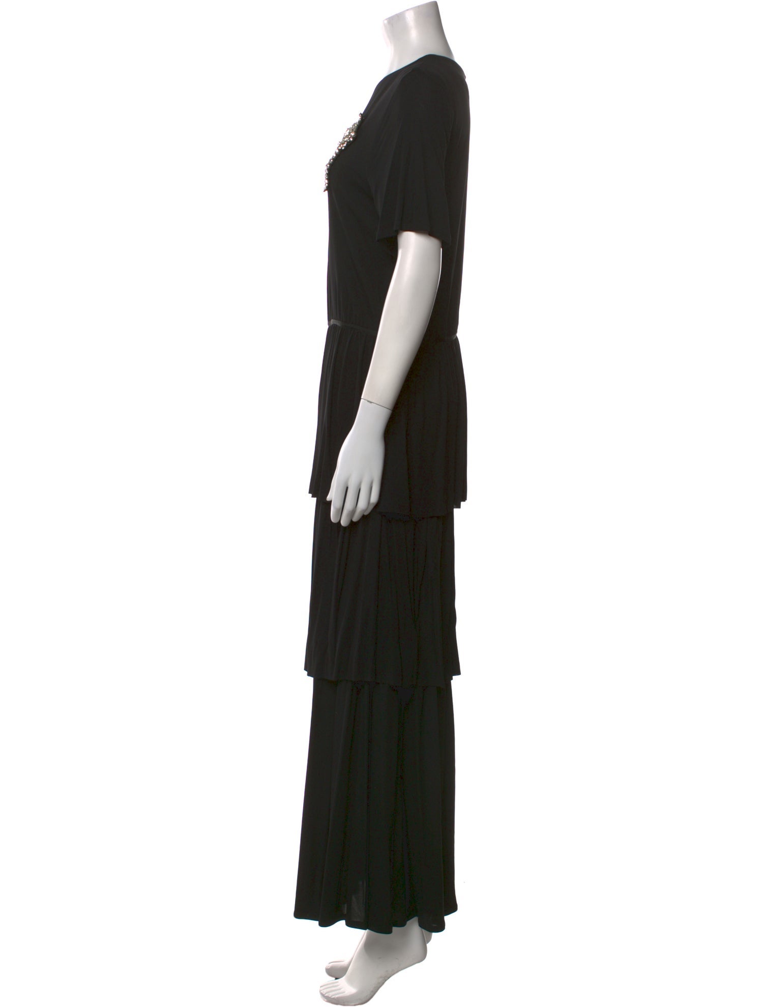 Burberry Crew Neck Long Dress