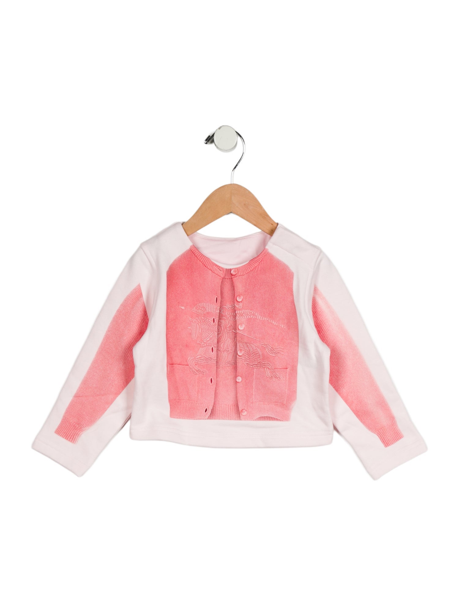 Burberry Girls' Cardigan Graphic Sweatshirt w/Tags