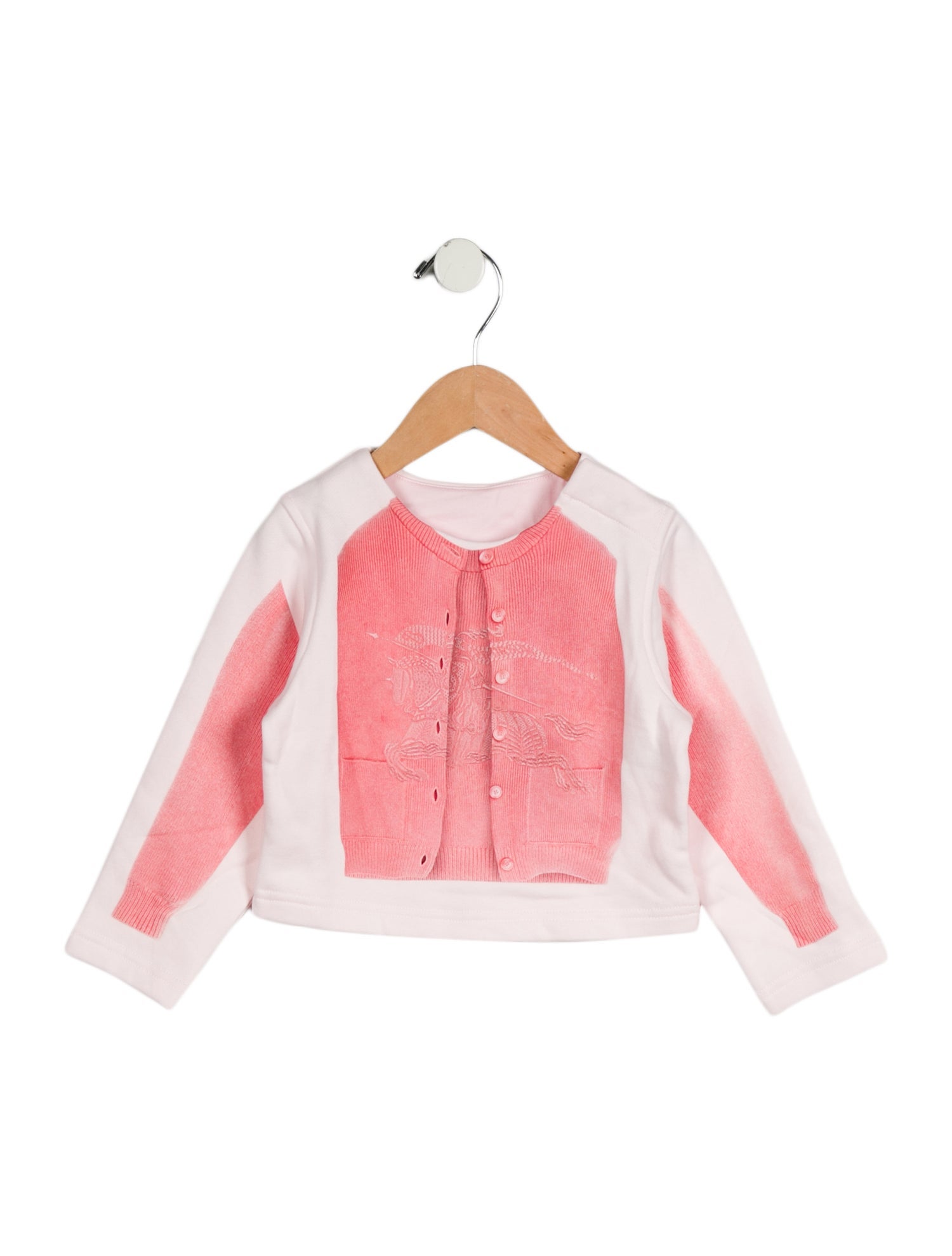Burberry Toddler Girls' Cardigan Graphic Sweatshirt w/Tags