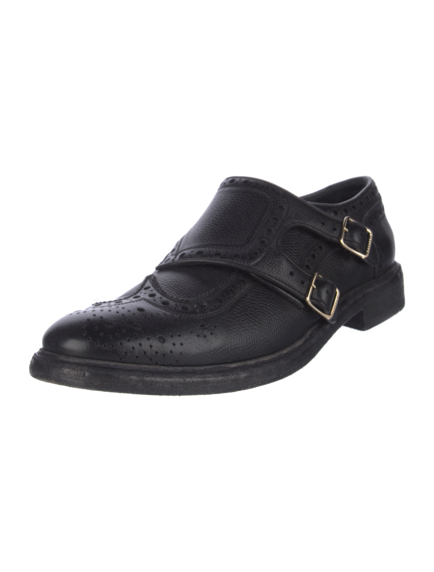 Burberry Leather Eyelet Trim Oxfords