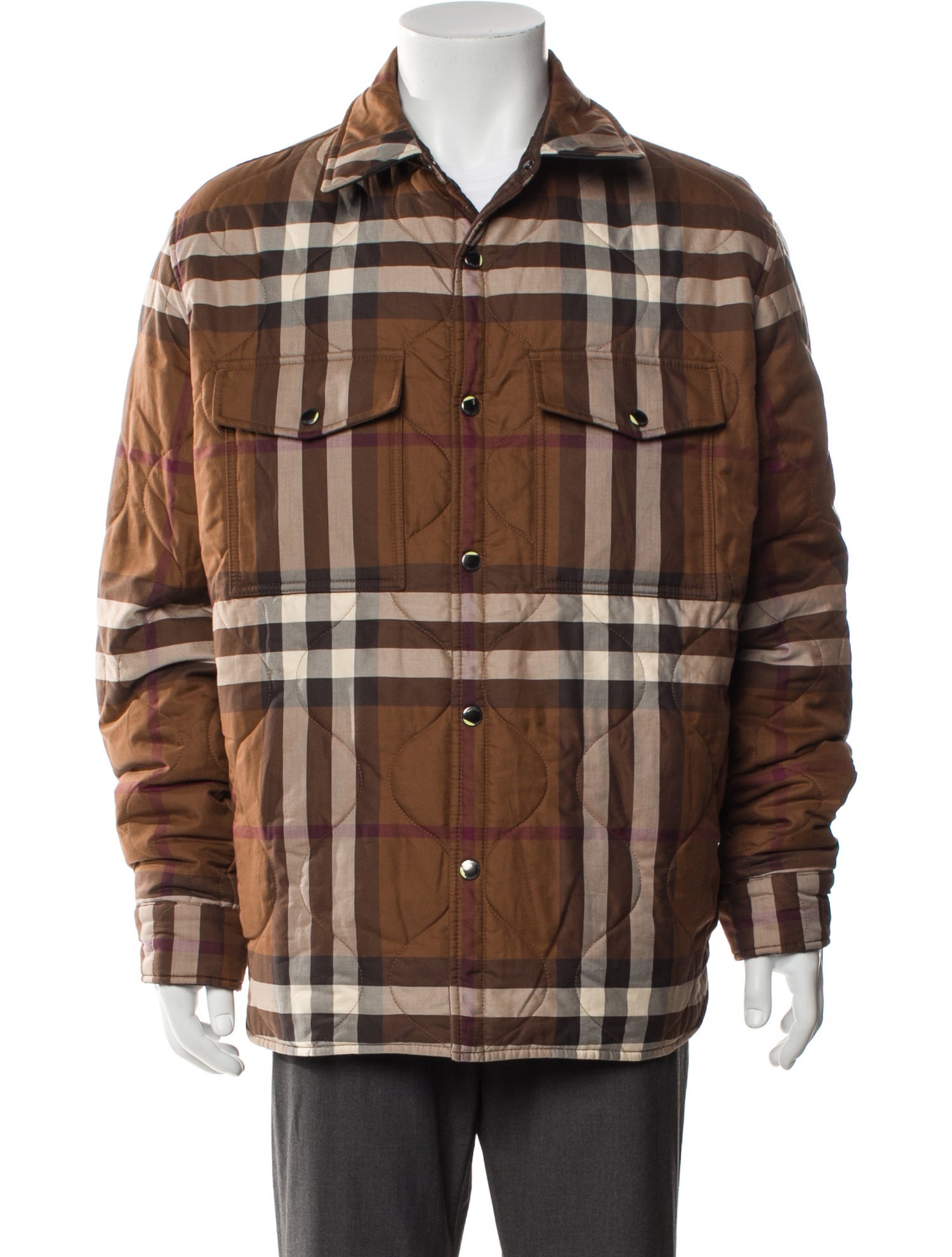 Burberry Plaid Print Trucker Jacket w/ Tags