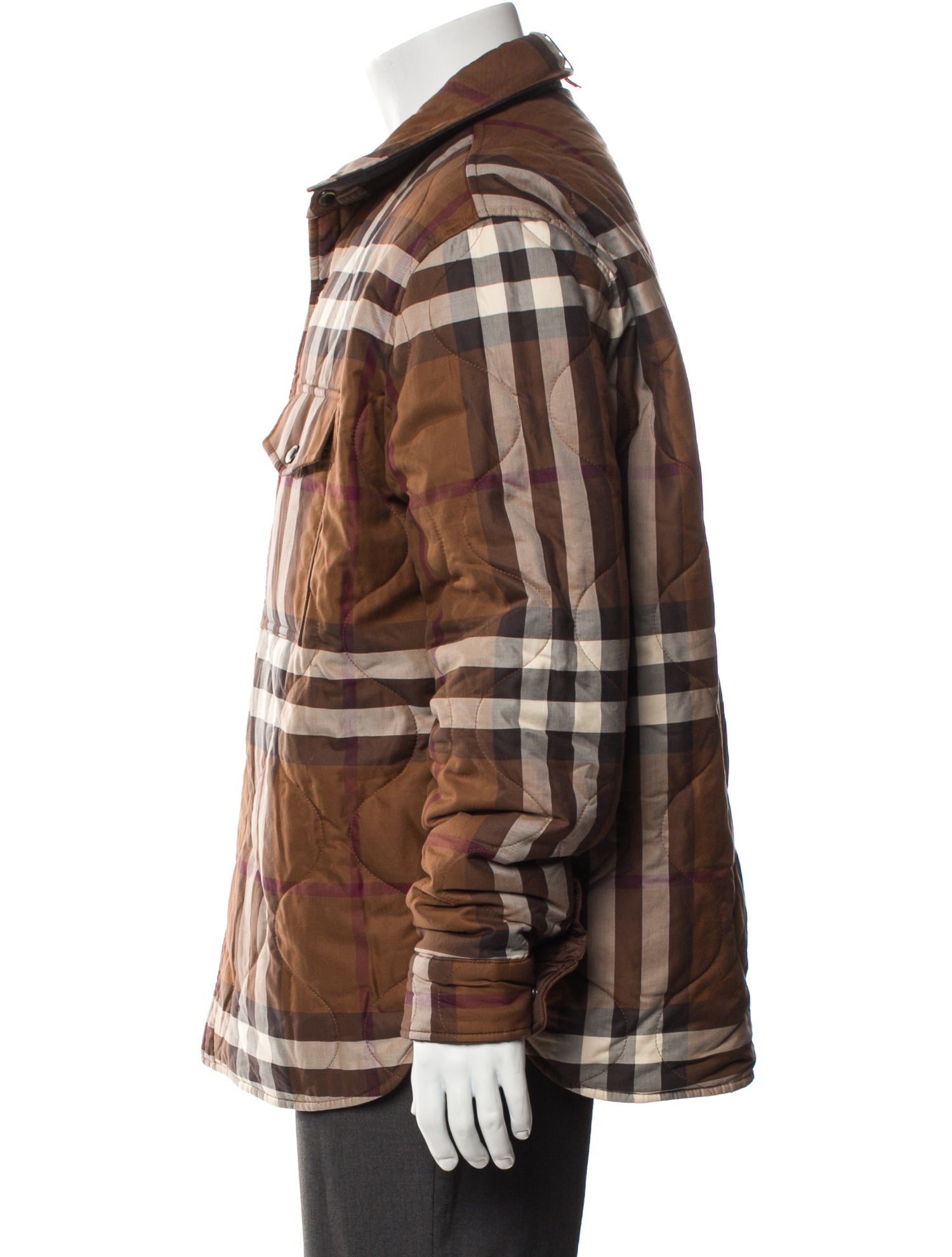 Burberry Plaid Print Trucker Jacket w/ Tags