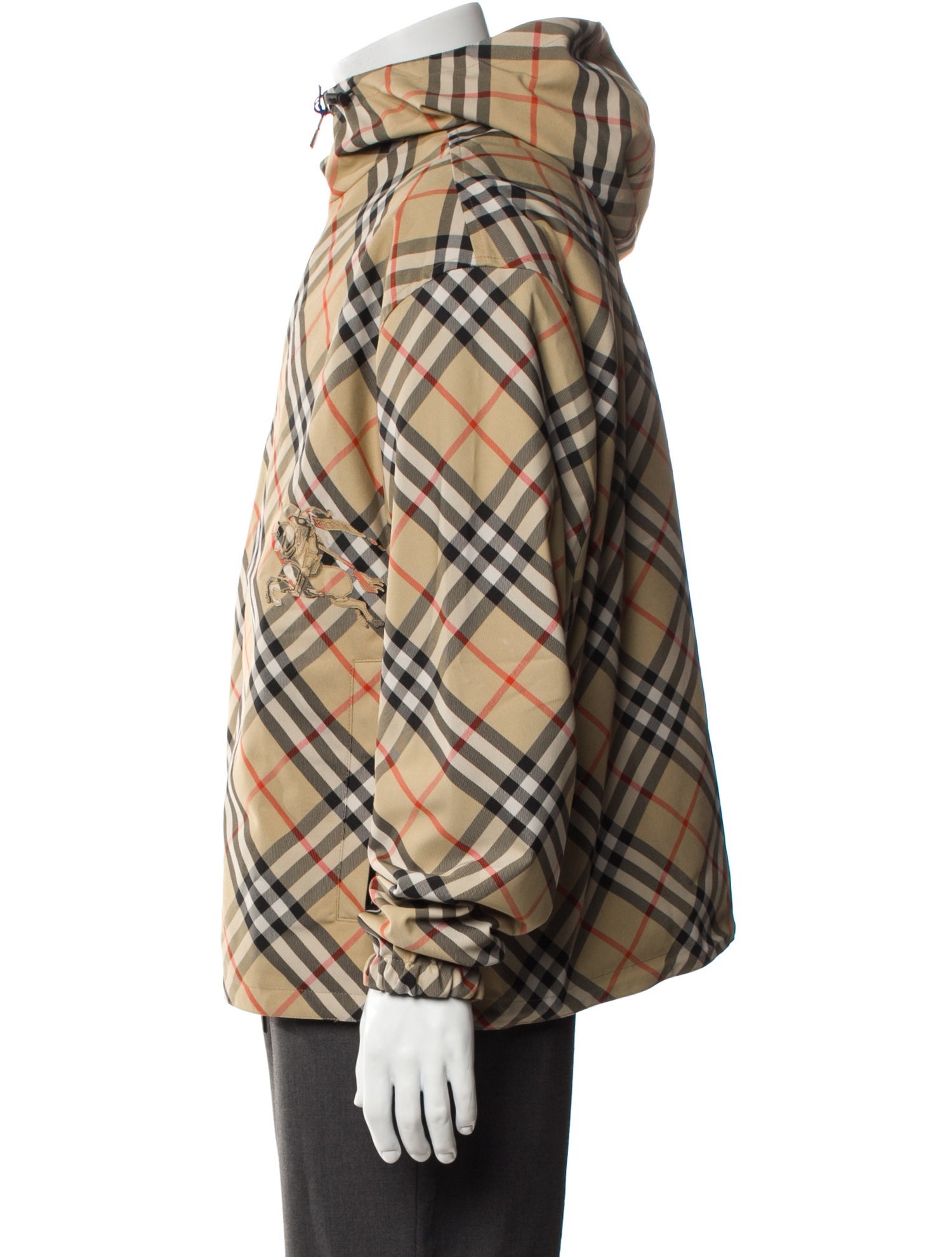 Burberry Plaid Print Windbreaker w/ Tags