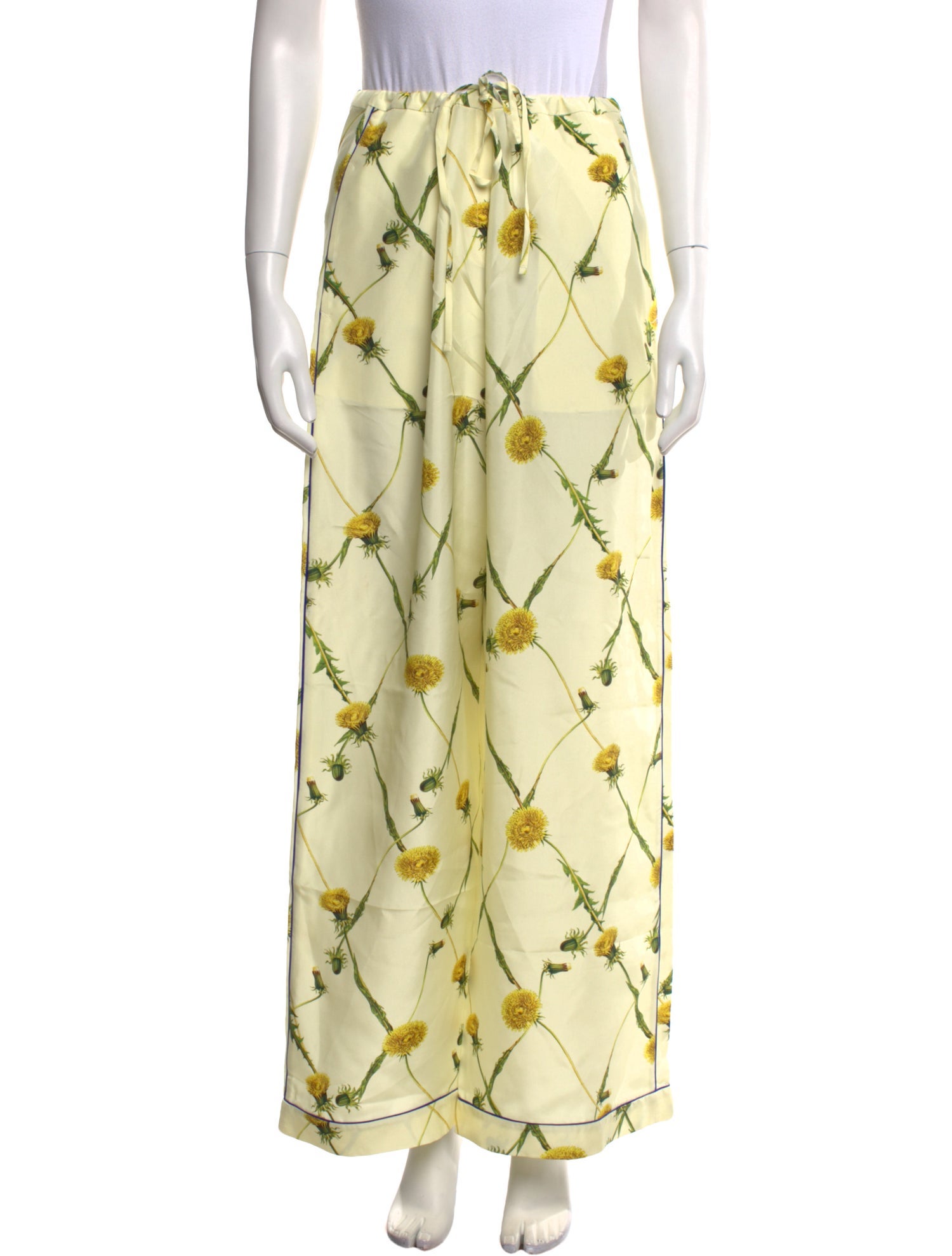 Burberry Silk Wide Leg Pants w/ Tags