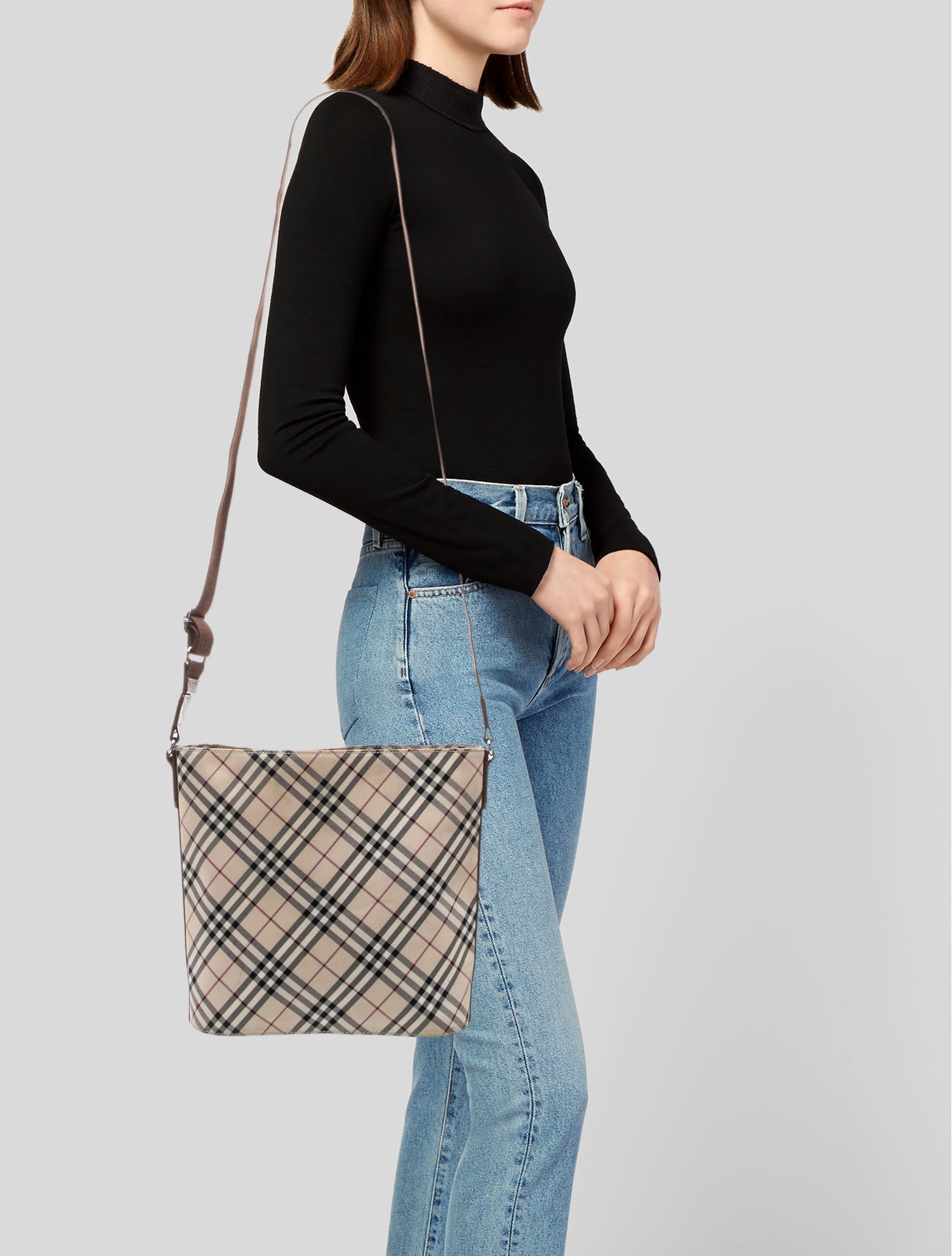 Burberry London House Check Blue Label Tote