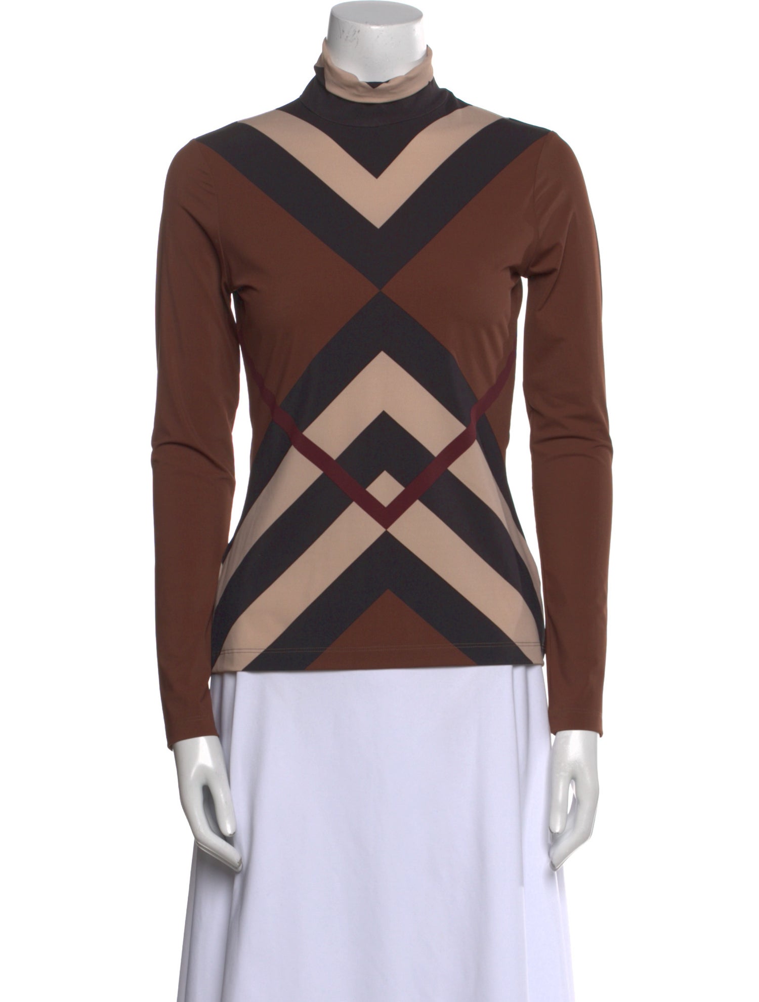 Burberry Striped Turtleneck Sweatshirt w/ Tags