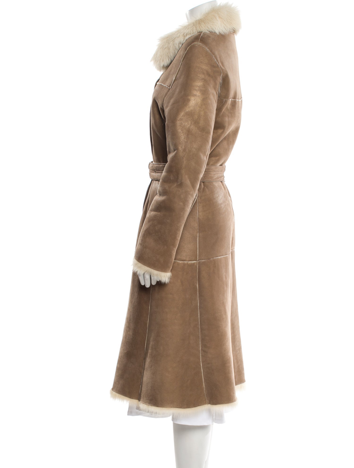 Burberry London Suede Trench Coat