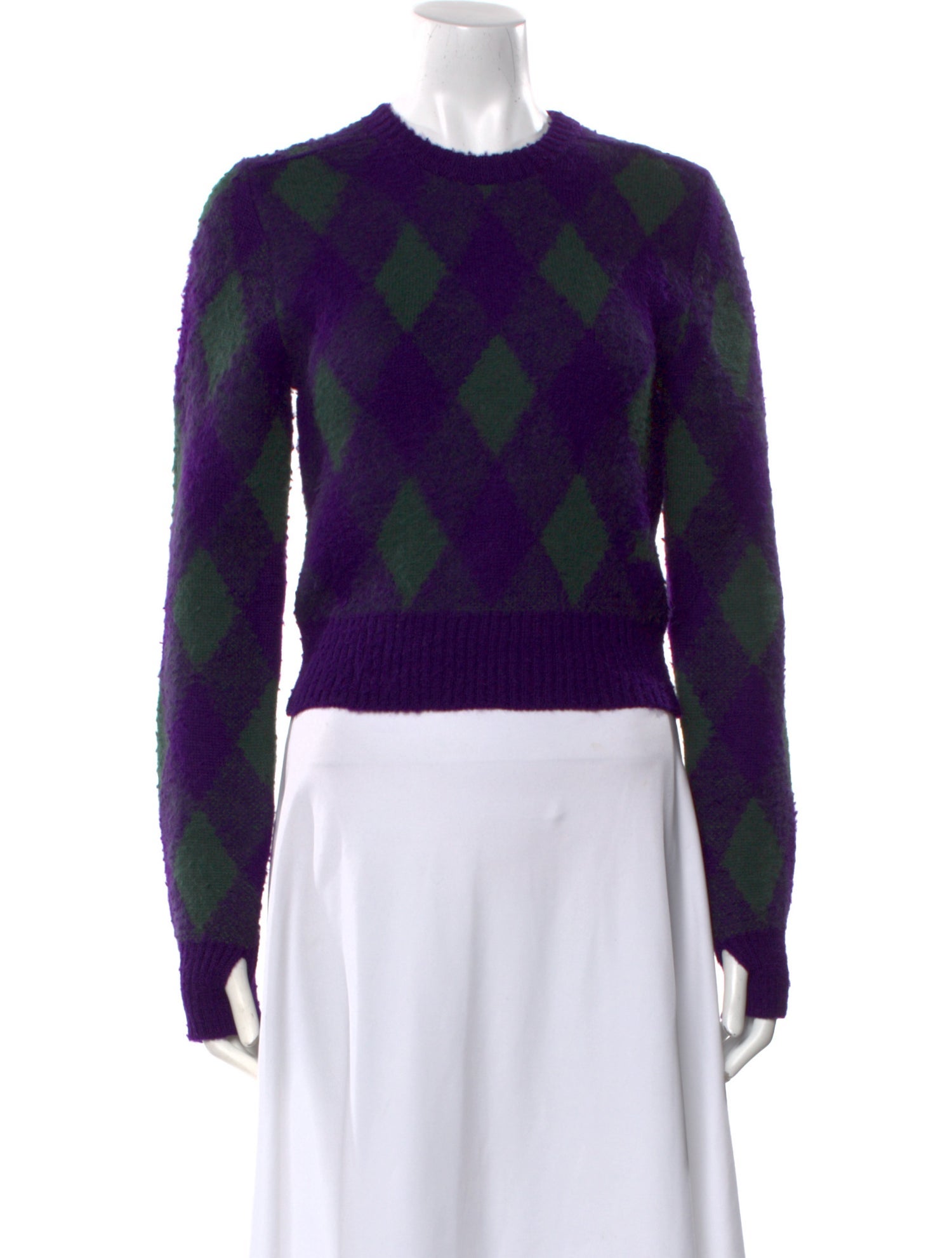 Burberry Wool Printed Sweater w/ Tags