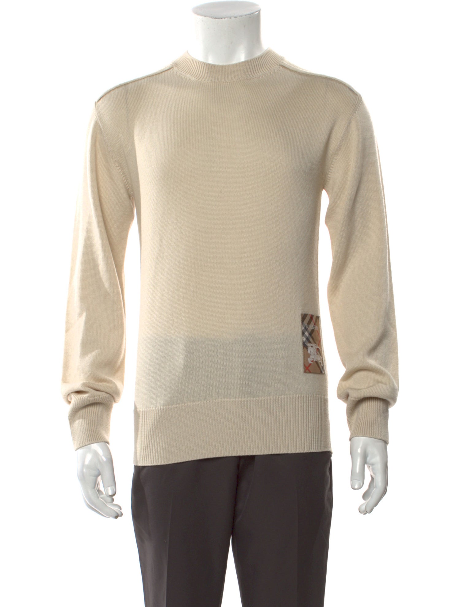 Burberry Nova Check Pattern Wool Pullover w/ Tags