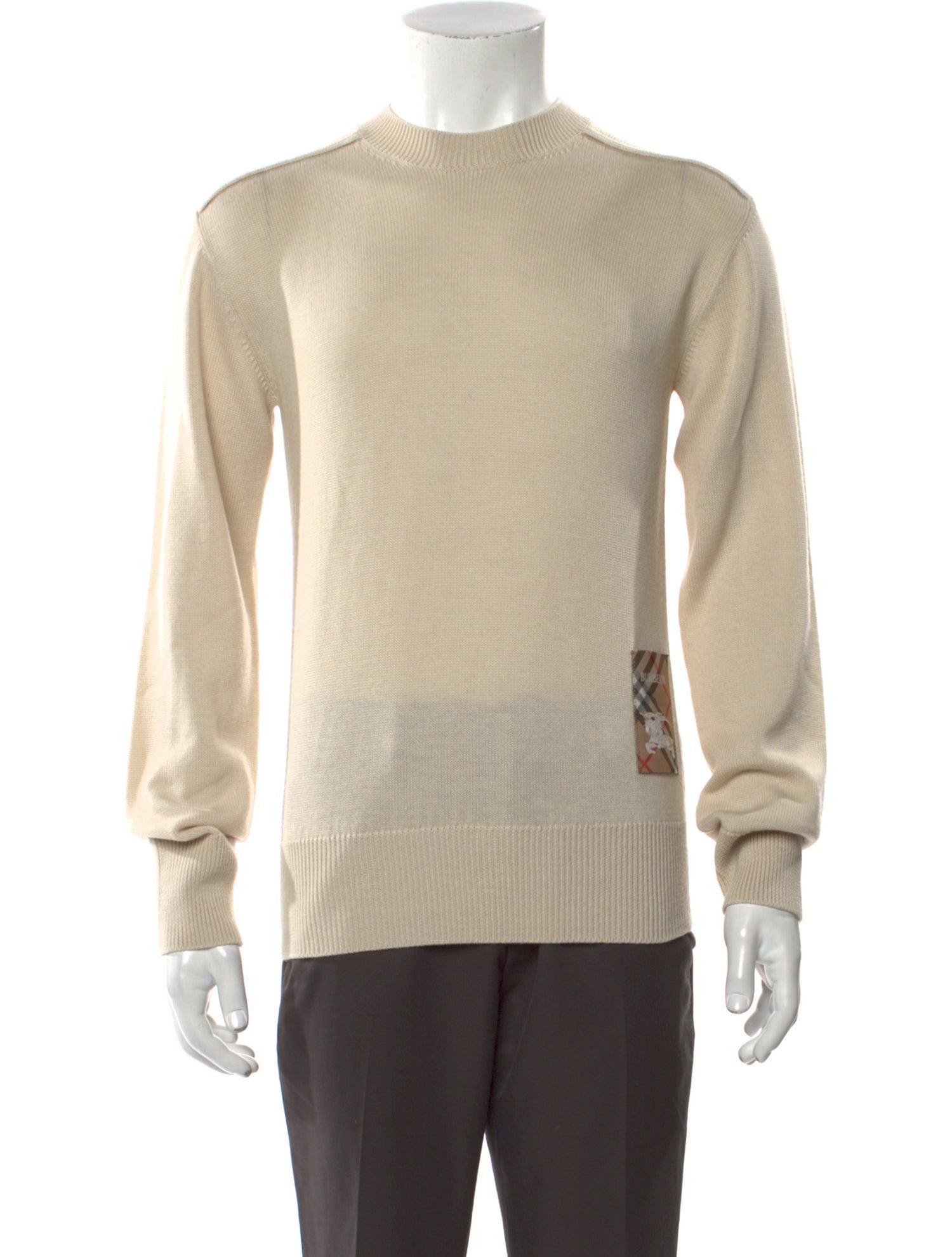 Burberry Nova Check Pattern Wool Pullover w/ Tags