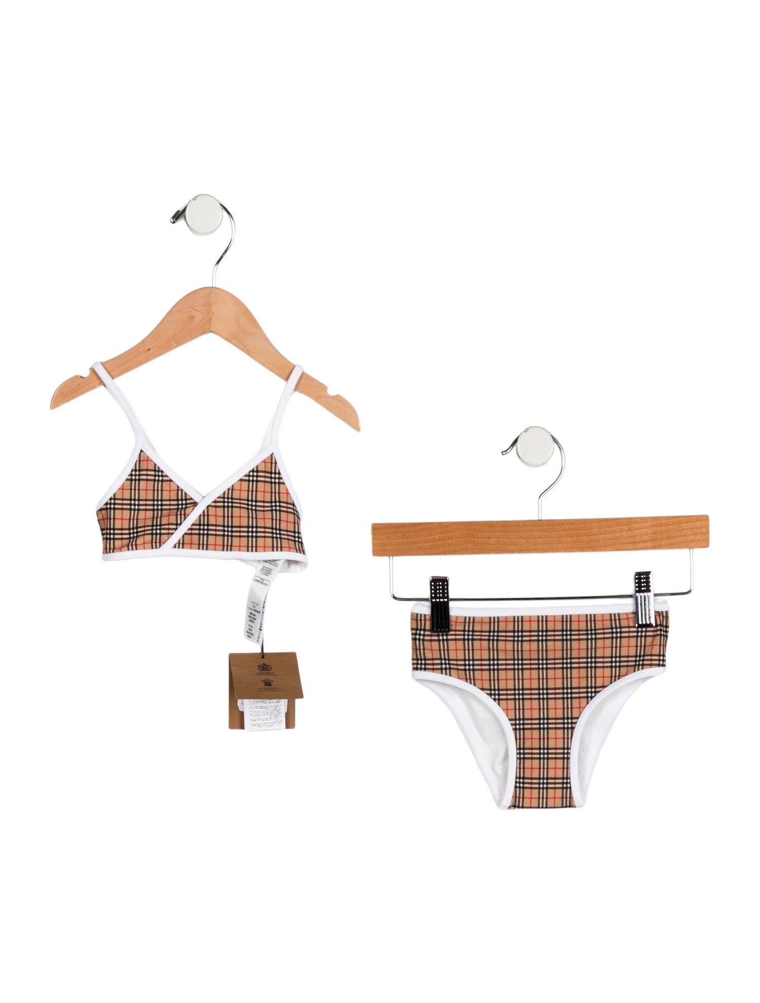 Burberry Toddler Girls' House Check Two Piece Swimsuit w/Tags