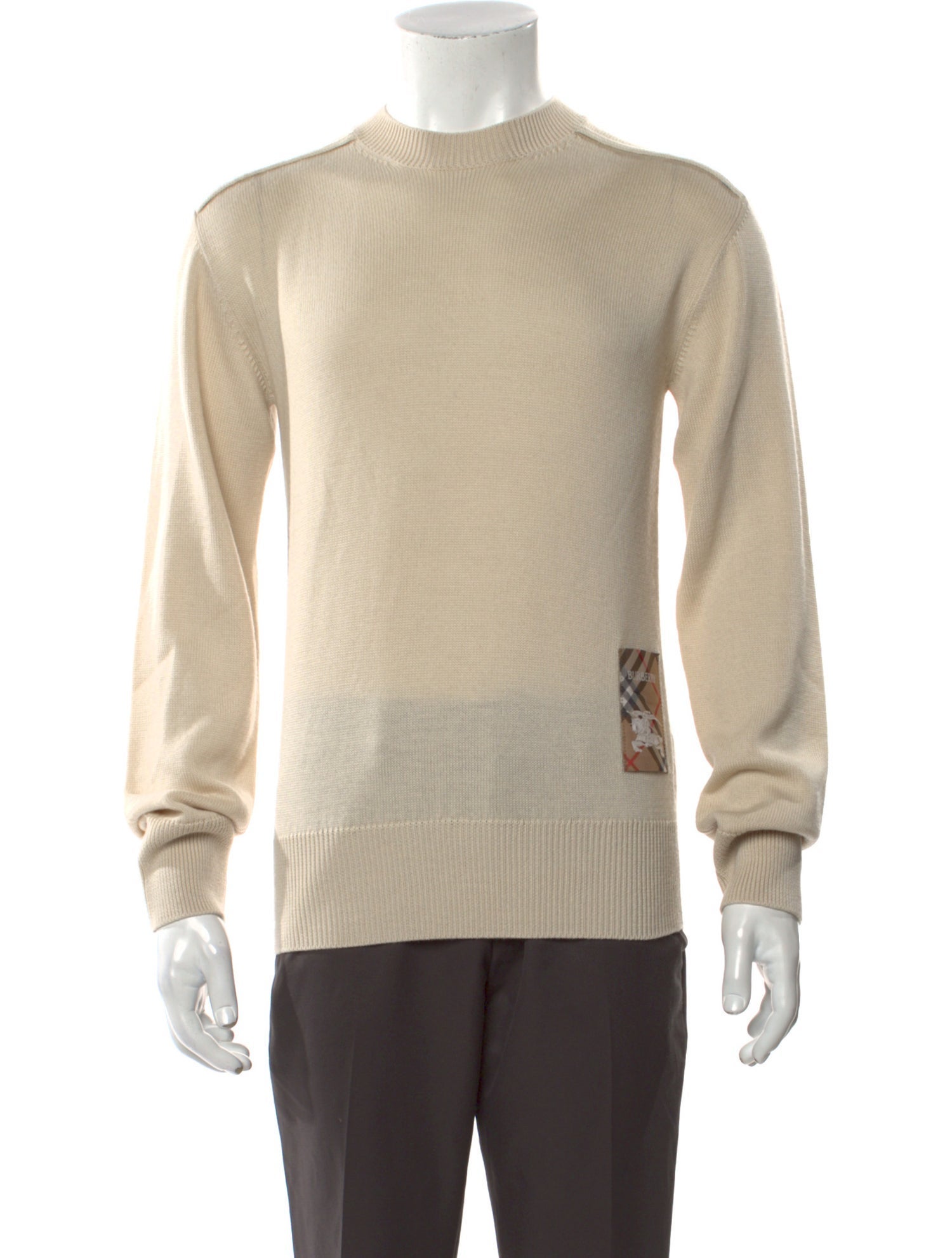 Burberry Nova Check Pattern Wool Pullover w/ Tags