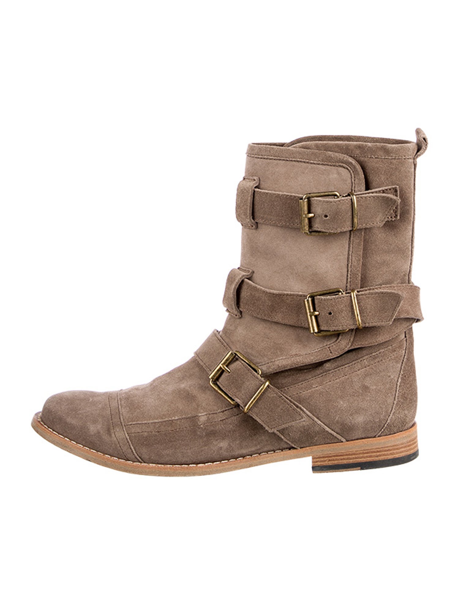 Burberry Suede Moto Boots