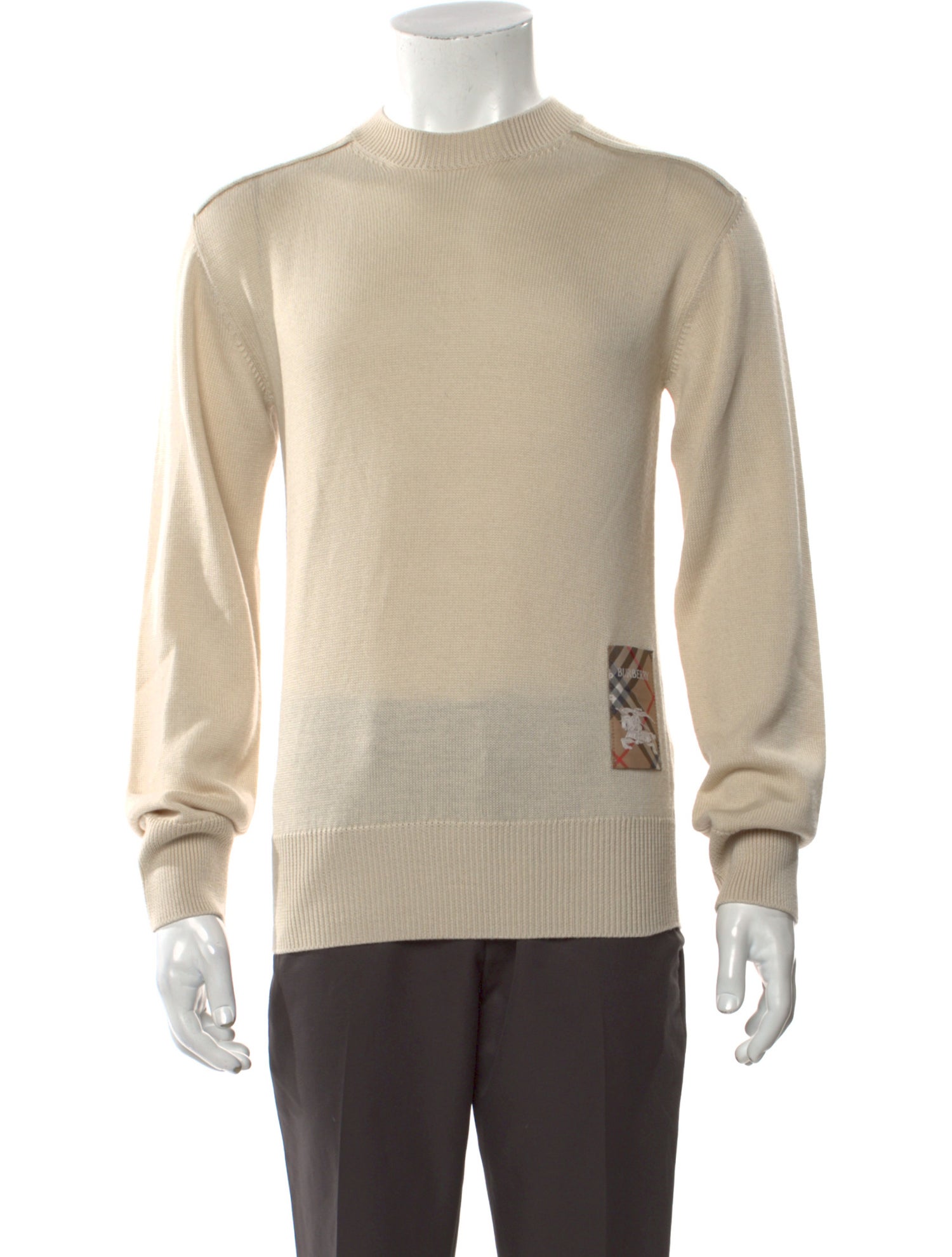 Burberry Nova Check Pattern Wool Pullover w/ Tags