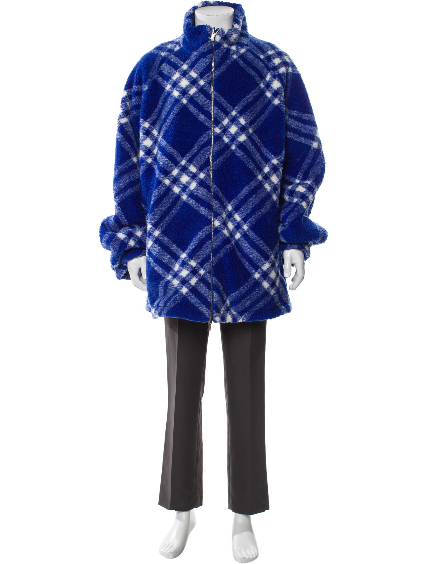 Burberry Plaid Print Parka w/ Tags