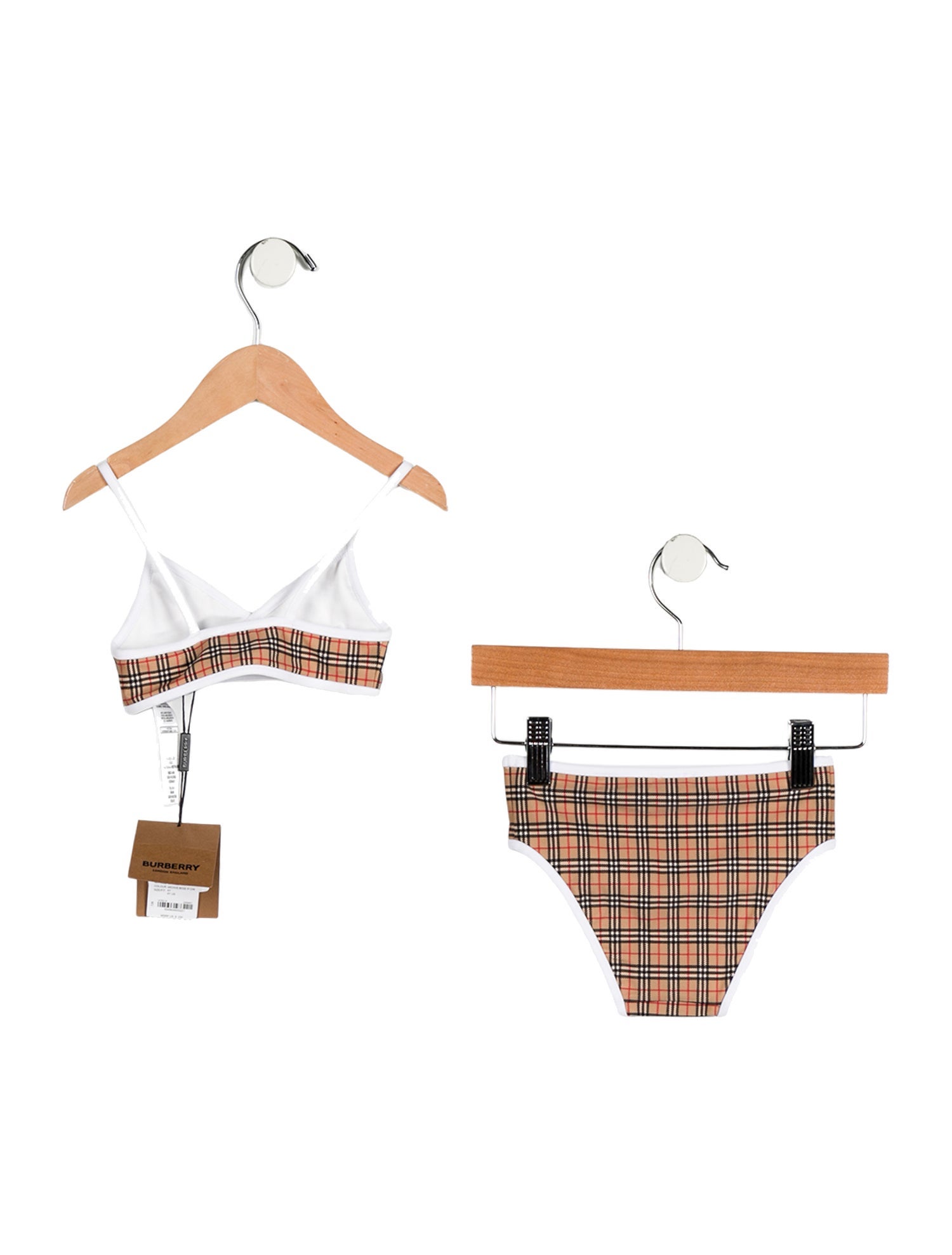 Burberry Girls' House Check Two Piece Swimsuit w/Tags