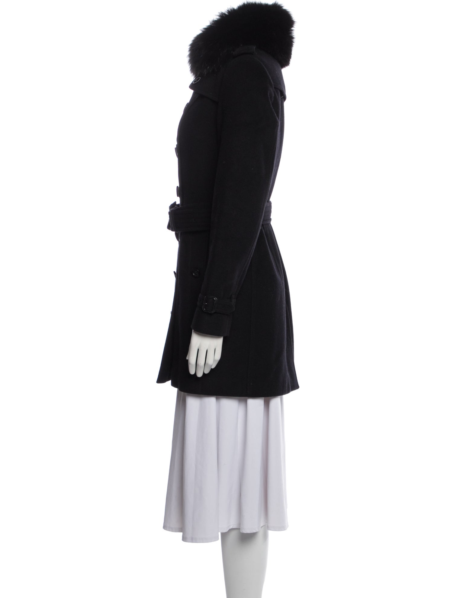 Burberry Wool Fur Coat