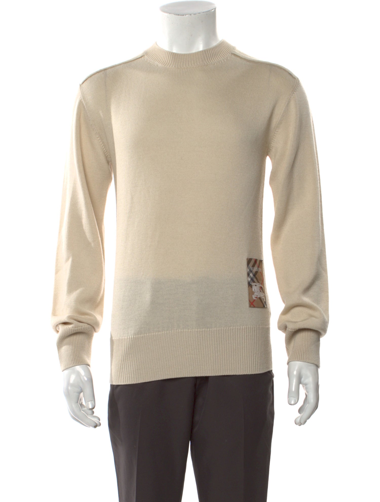 Burberry Nova Check Pattern Wool Pullover w/ Tags