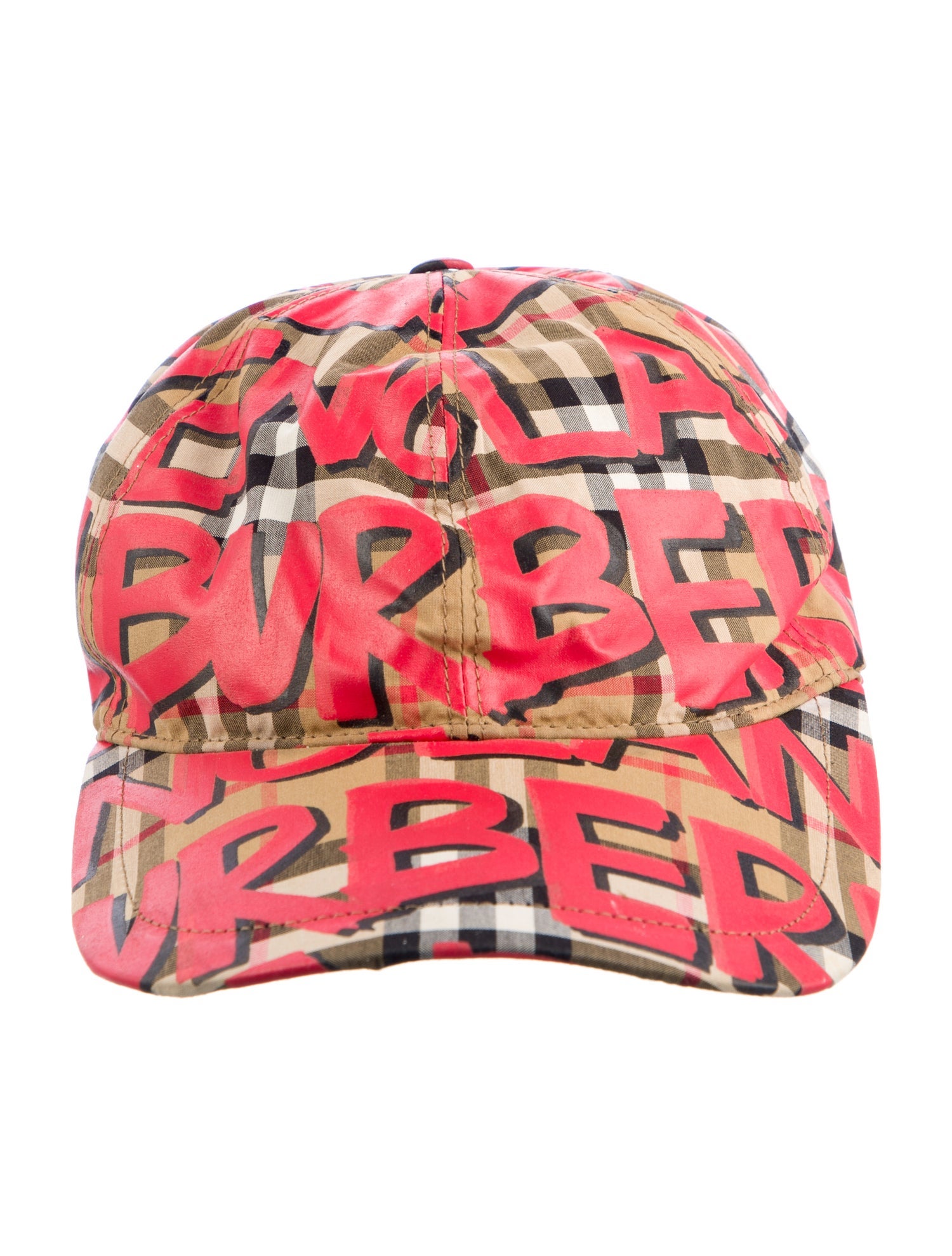 Burberry Cotton Pattern Print Baseball Cap Size M/L