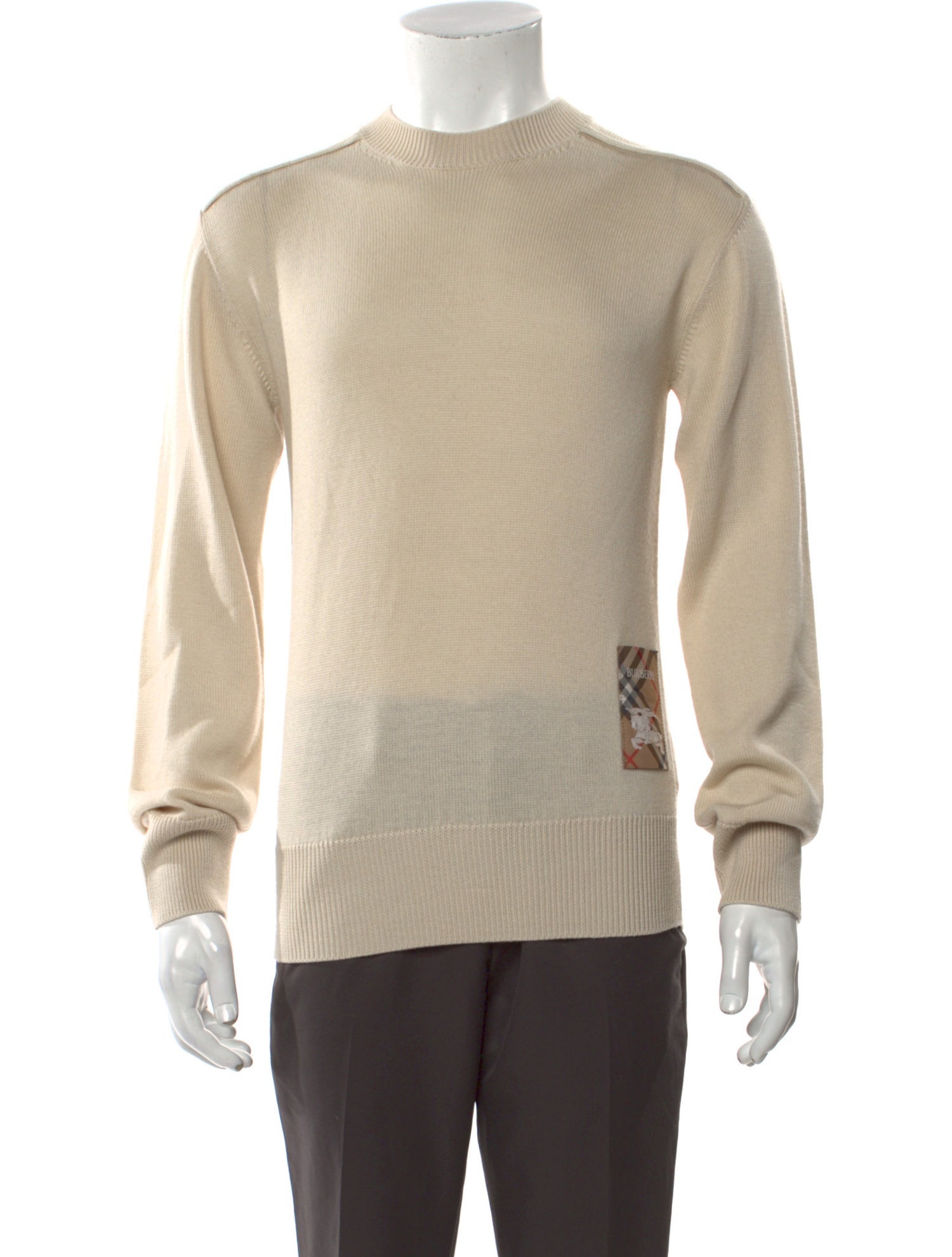 Burberry Nova Check Pattern Wool Pullover w/ Tags