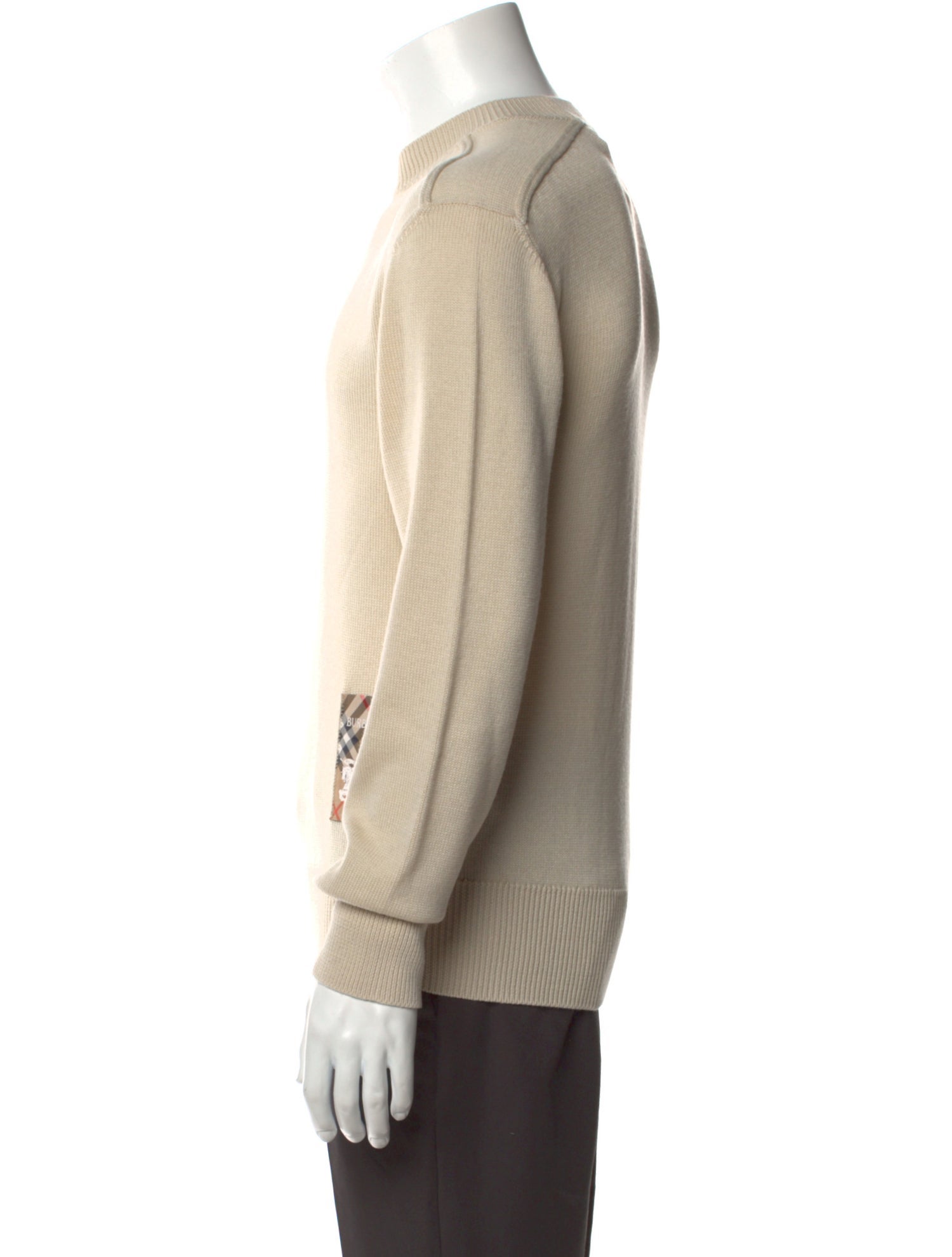 Burberry Nova Check Pattern Wool Pullover w/ Tags