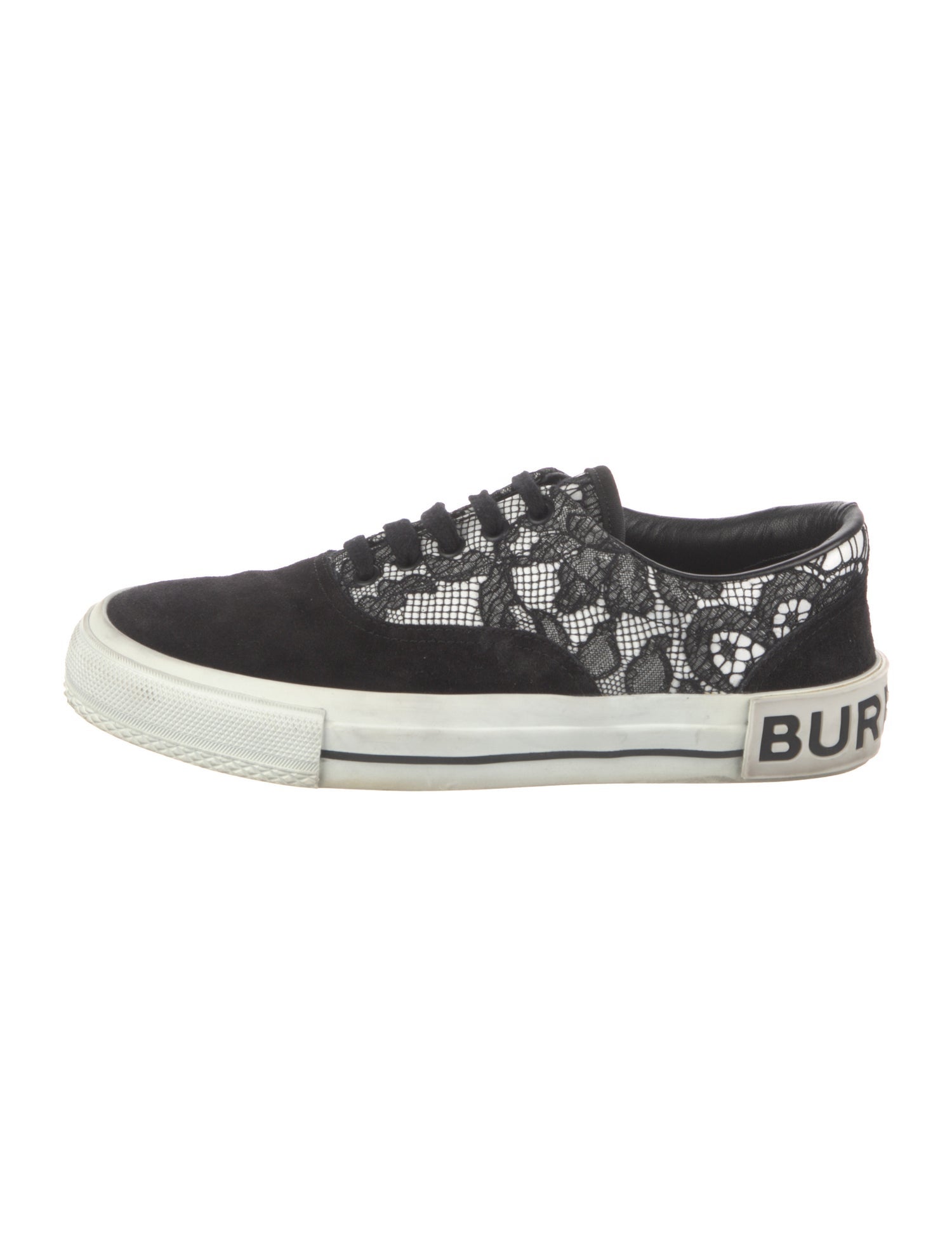 Burberry Suede Printed Sneakers