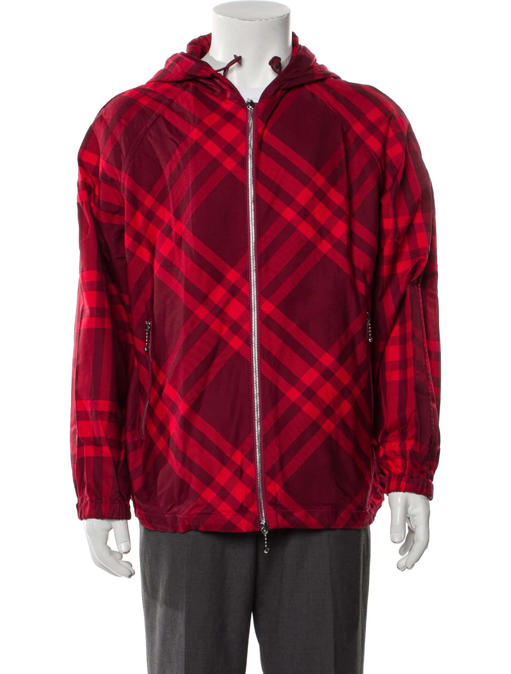 Burberry Abstract Check Windbreaker