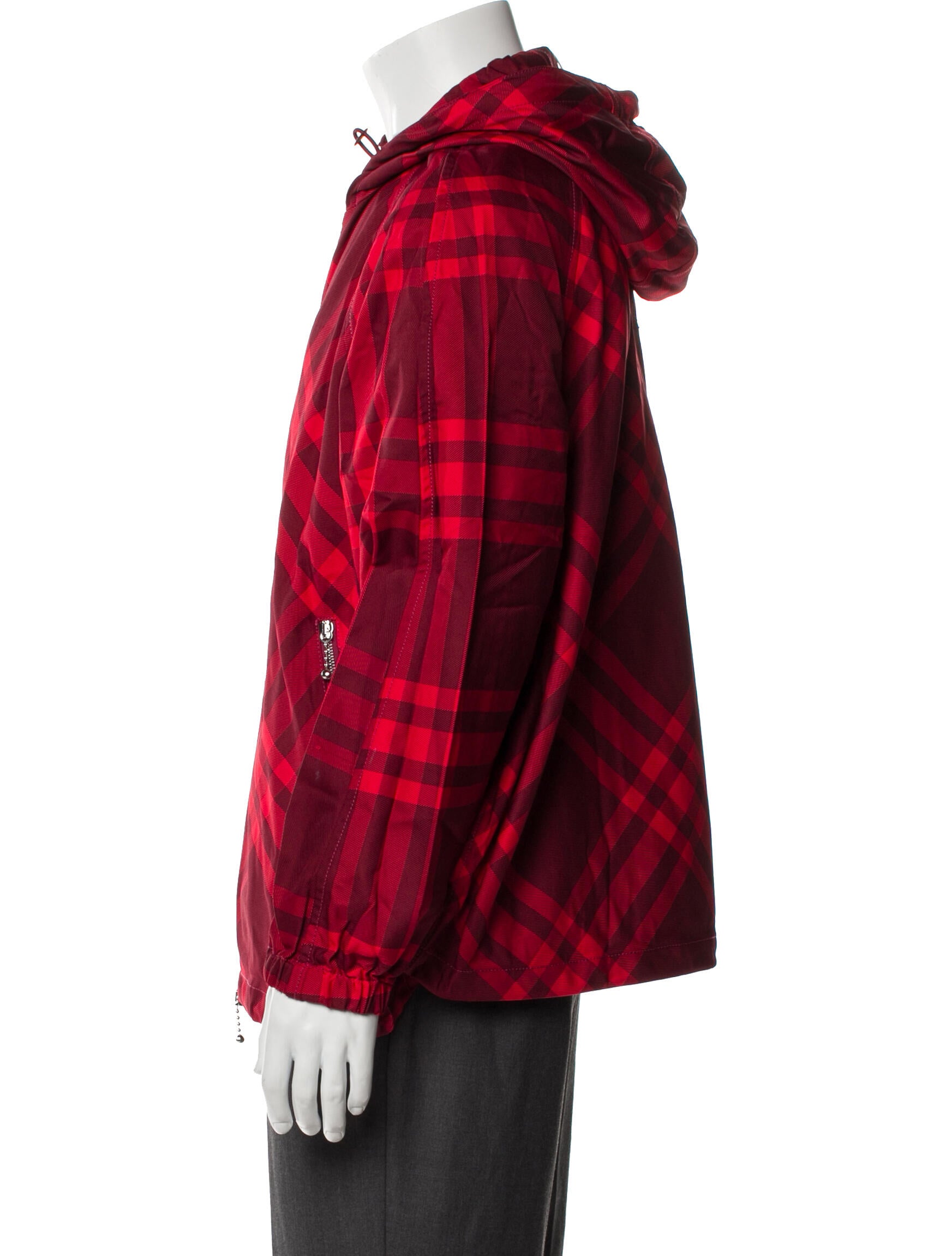 Burberry Abstract Check Windbreaker