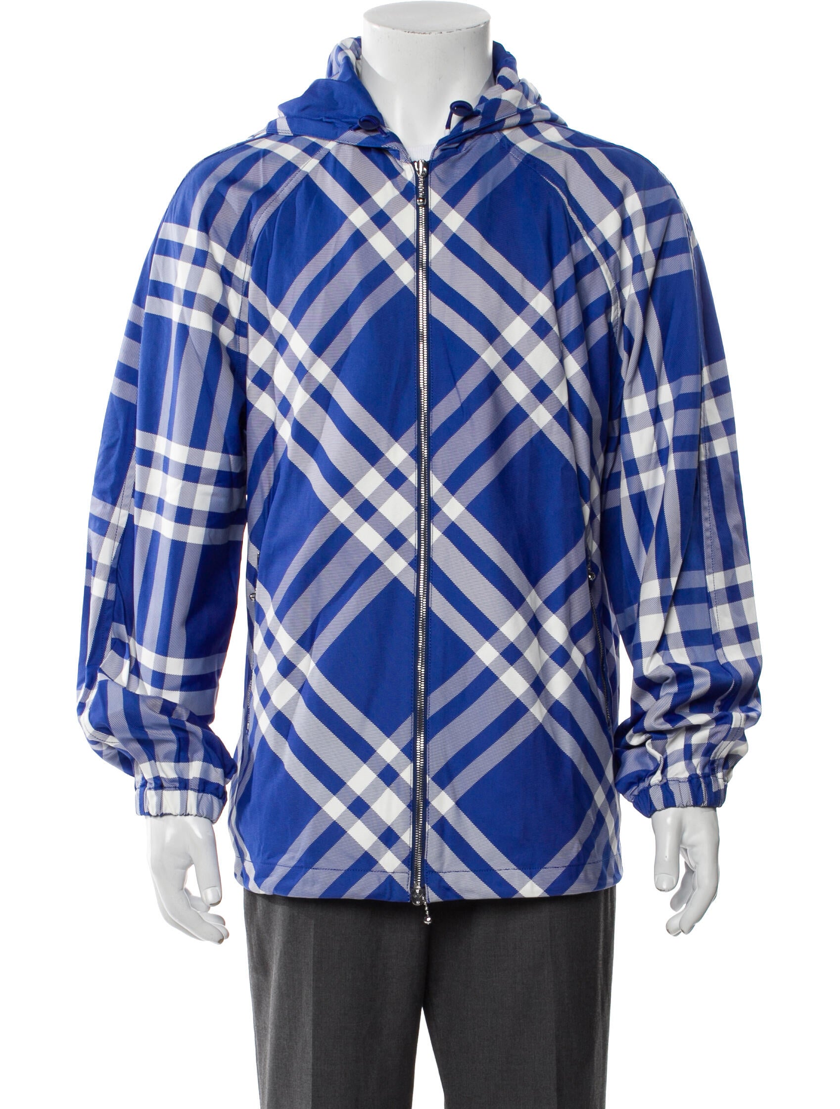 Burberry Abstract Check Windbreaker w/ Tags