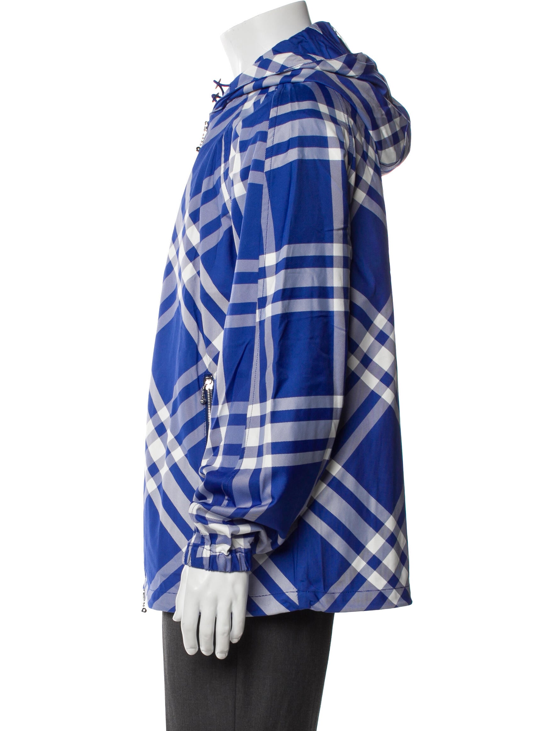 Burberry Abstract Check Windbreaker w/ Tags