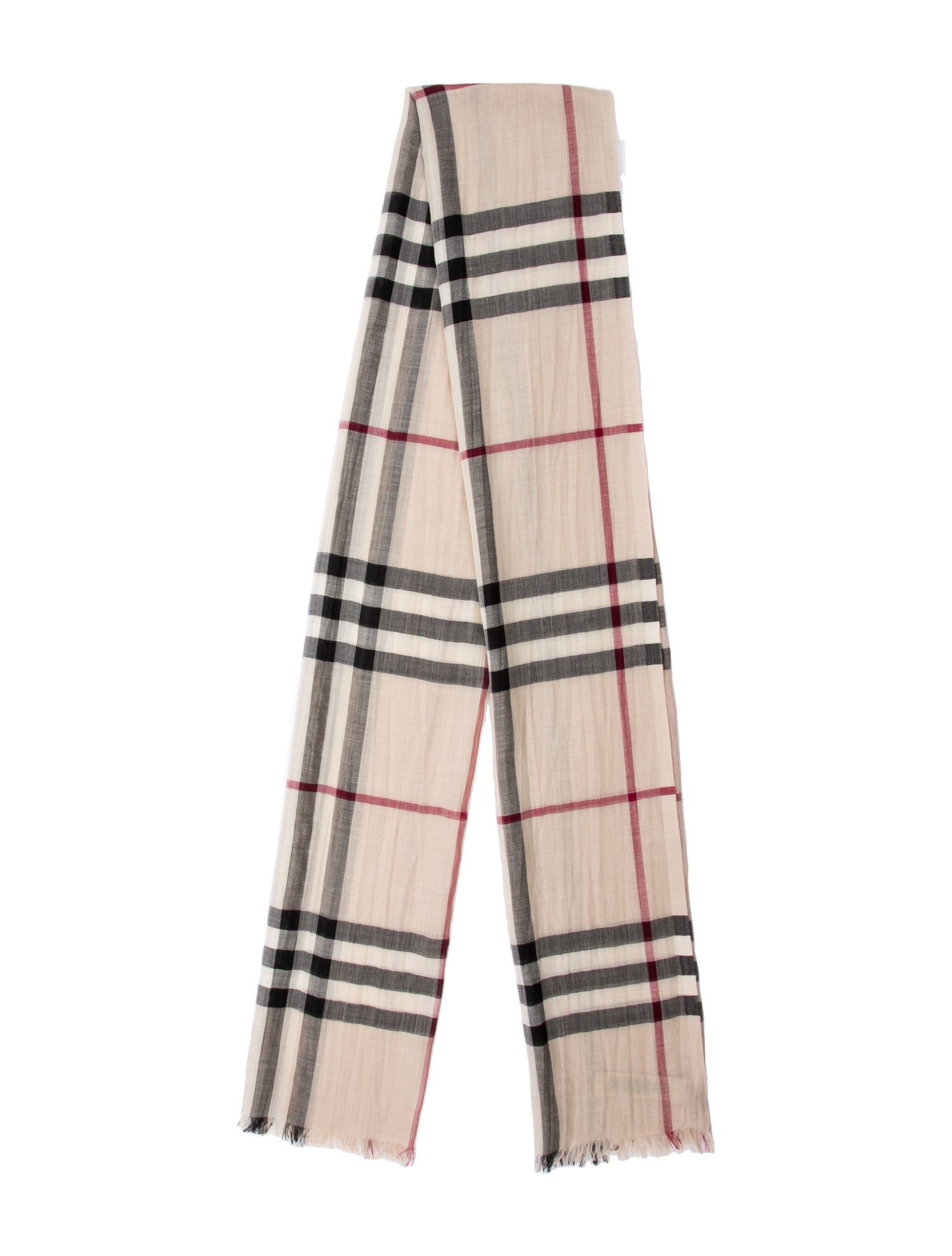 Burberry Virgin Wool Striped Scarf