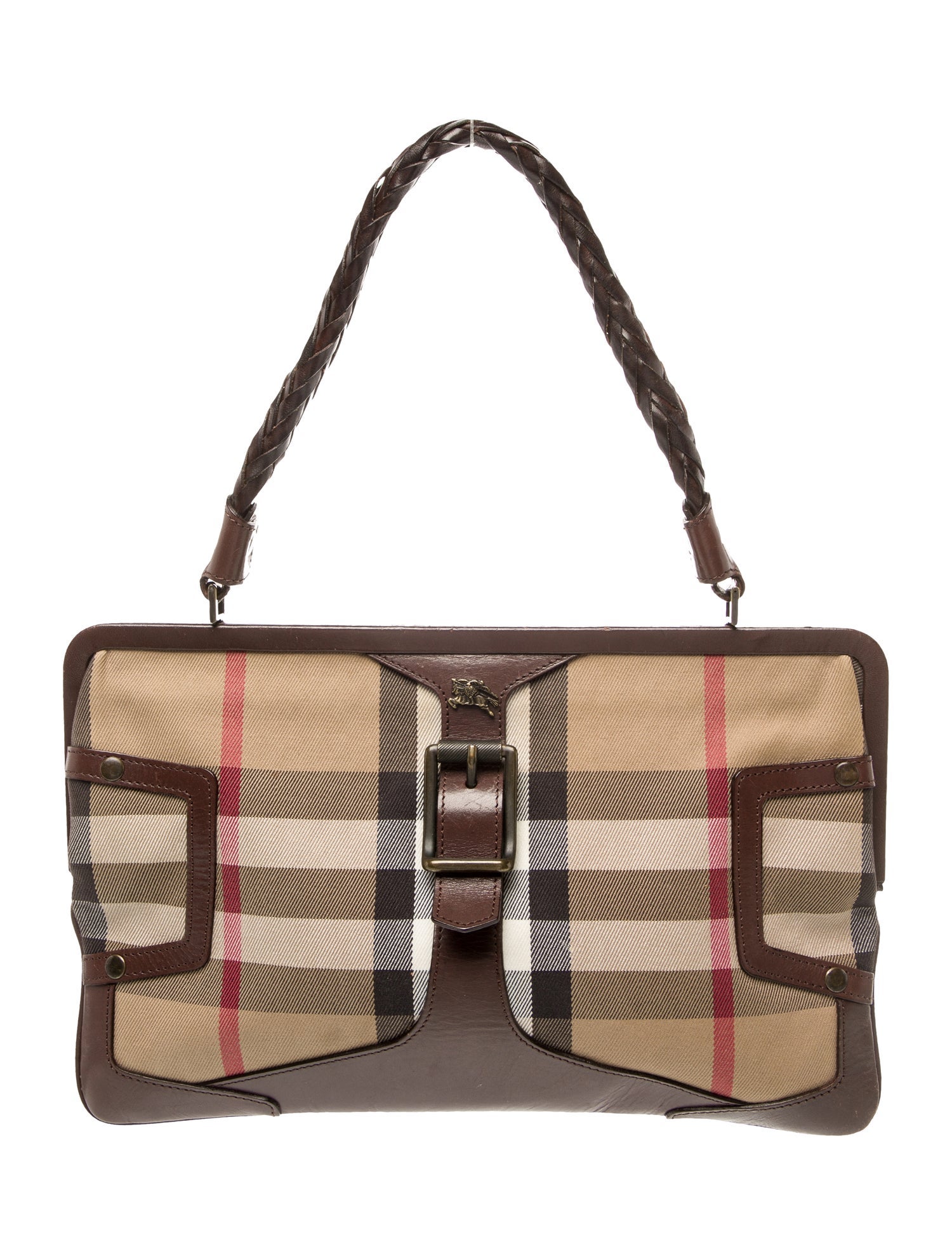 Burberry Canvas Top Handle Bag