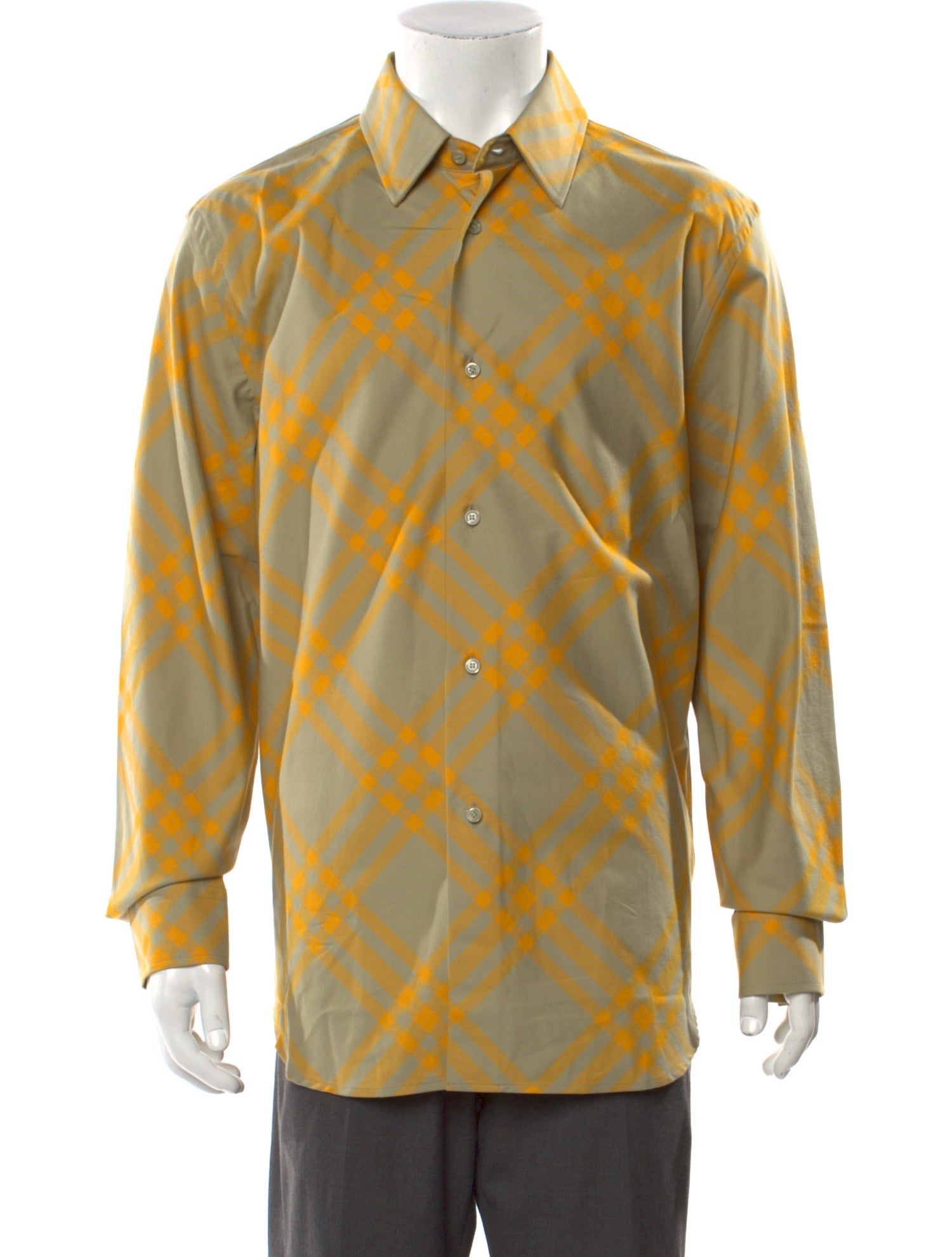 Burberry Plaid Print Long Sleeve Shirt w/ Tags