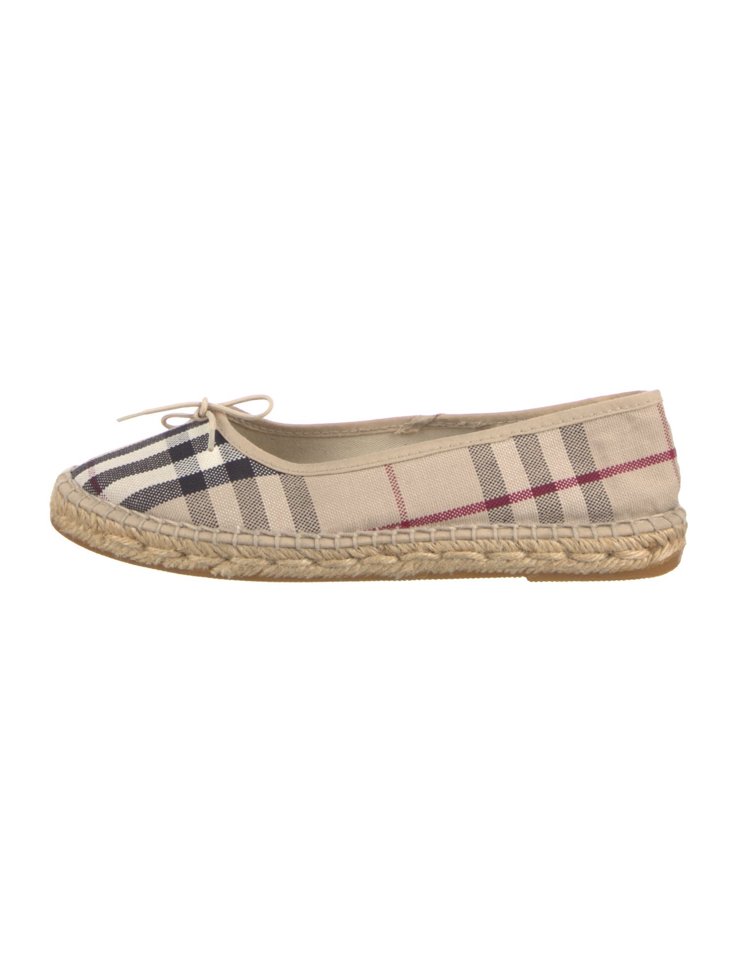 Burberry House Check Pattern Canvas Espadrilles