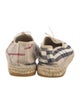 Burberry House Check Pattern Canvas Espadrilles