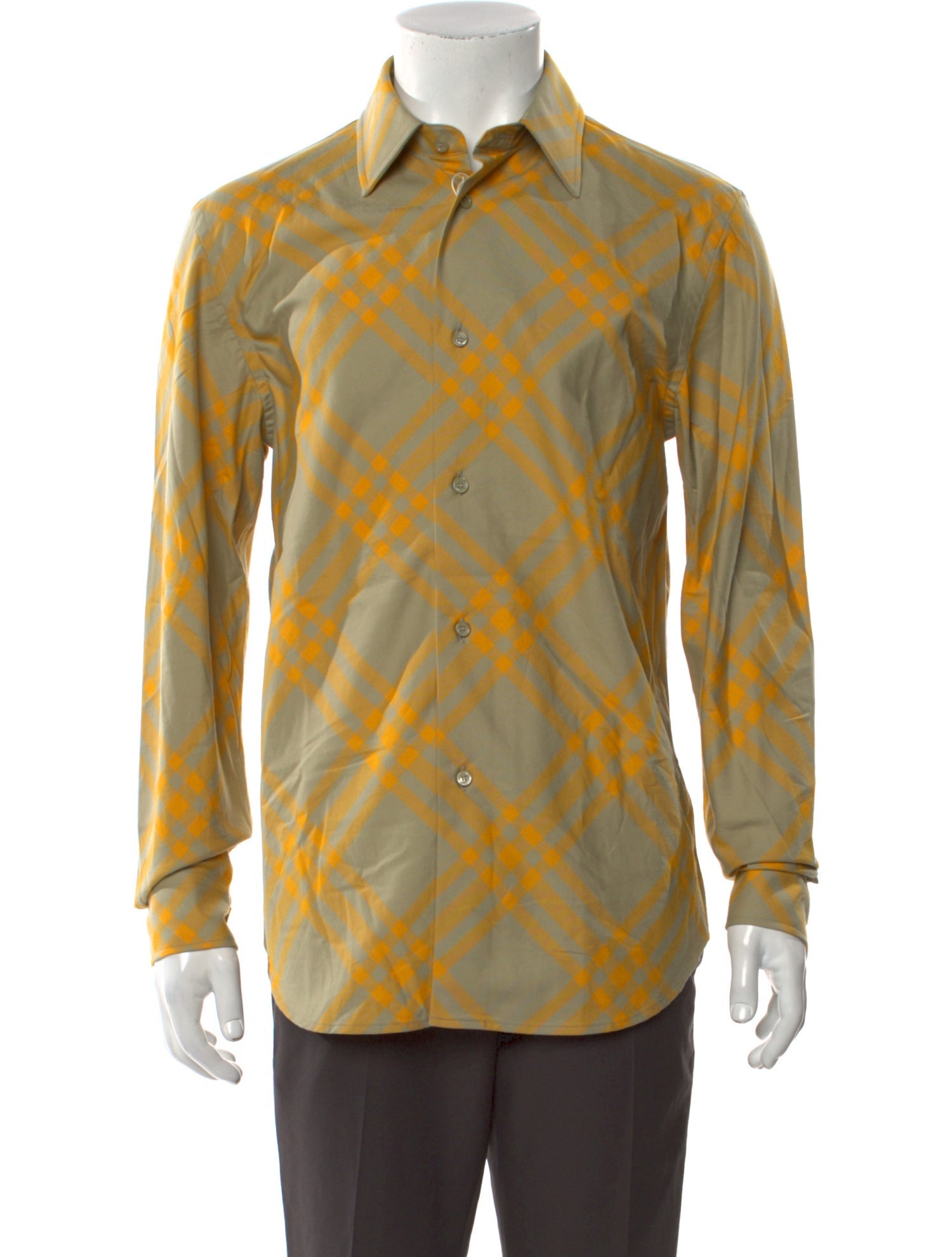 Burberry Plaid Print Long Sleeve Shirt w/ Tags