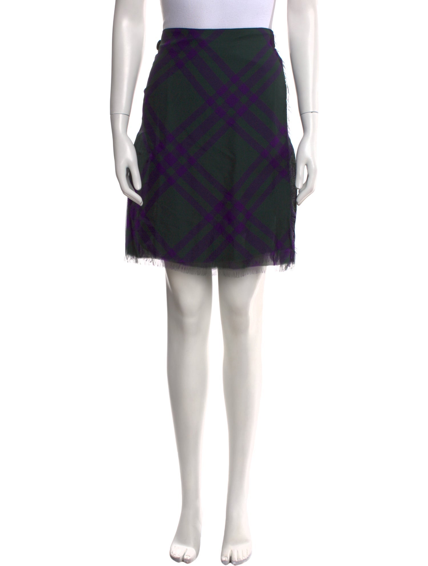 Burberry Silk Knee-Length Skirt w/ Tags