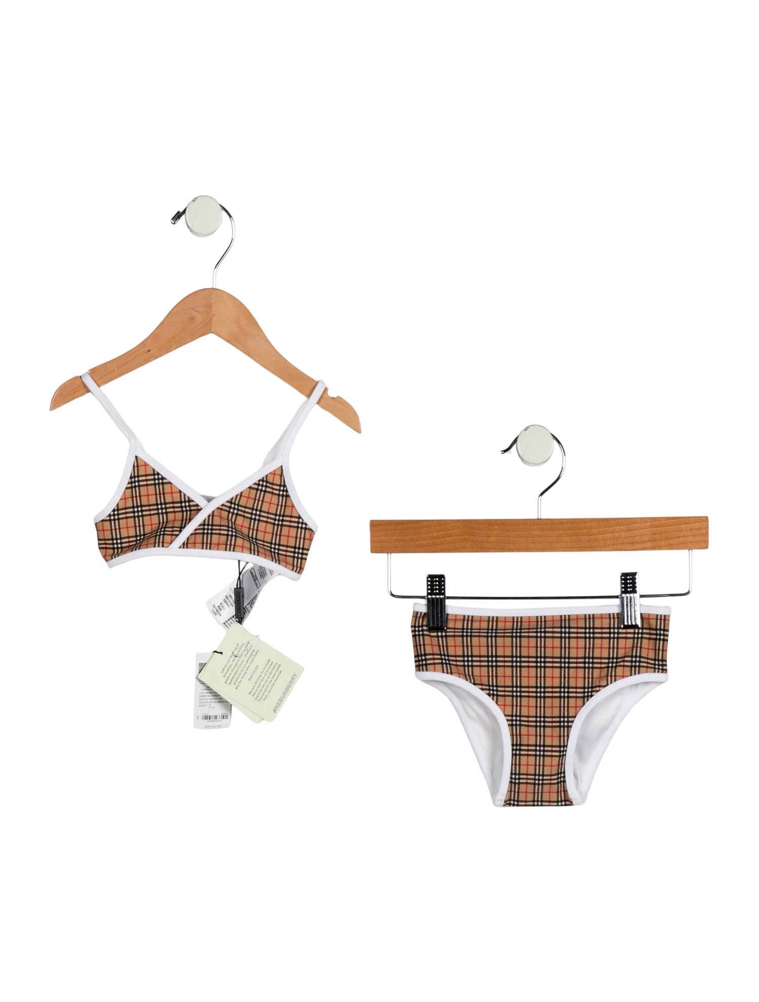 Burberry Toddler Girls' House Check Two Piece Swimsuit w/Tags