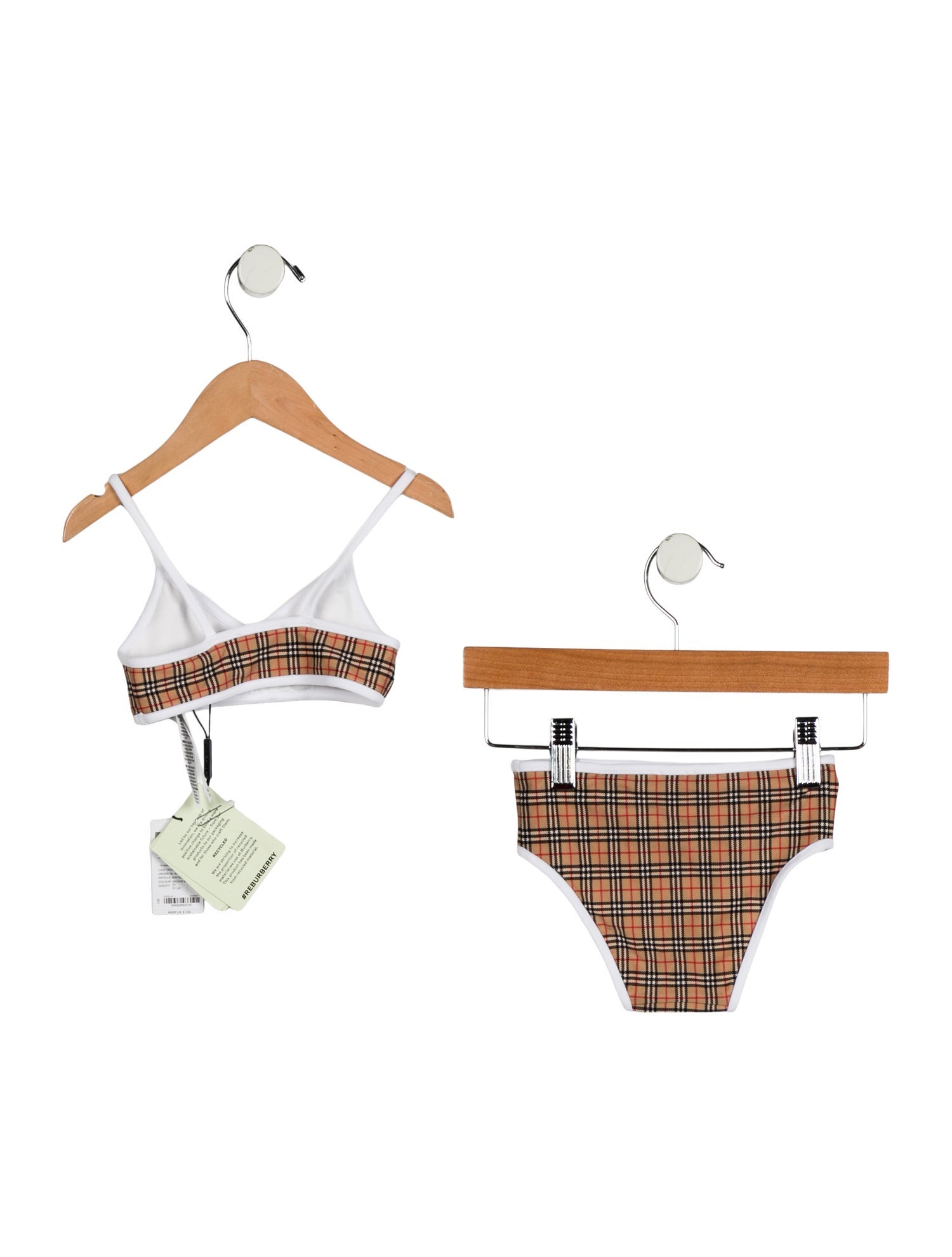 Burberry Toddler Girls' House Check Two Piece Swimsuit w/Tags