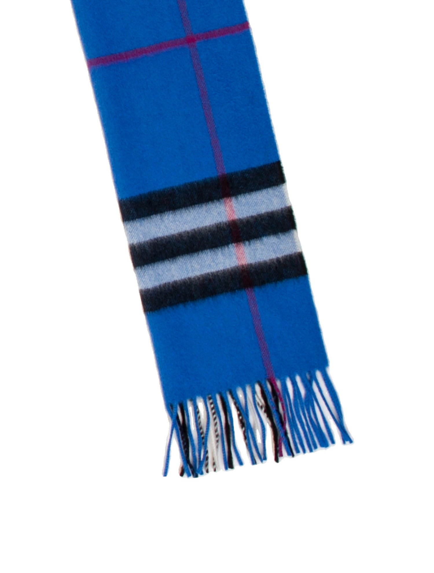 Burberry Cashmere Plaid Print Scarf