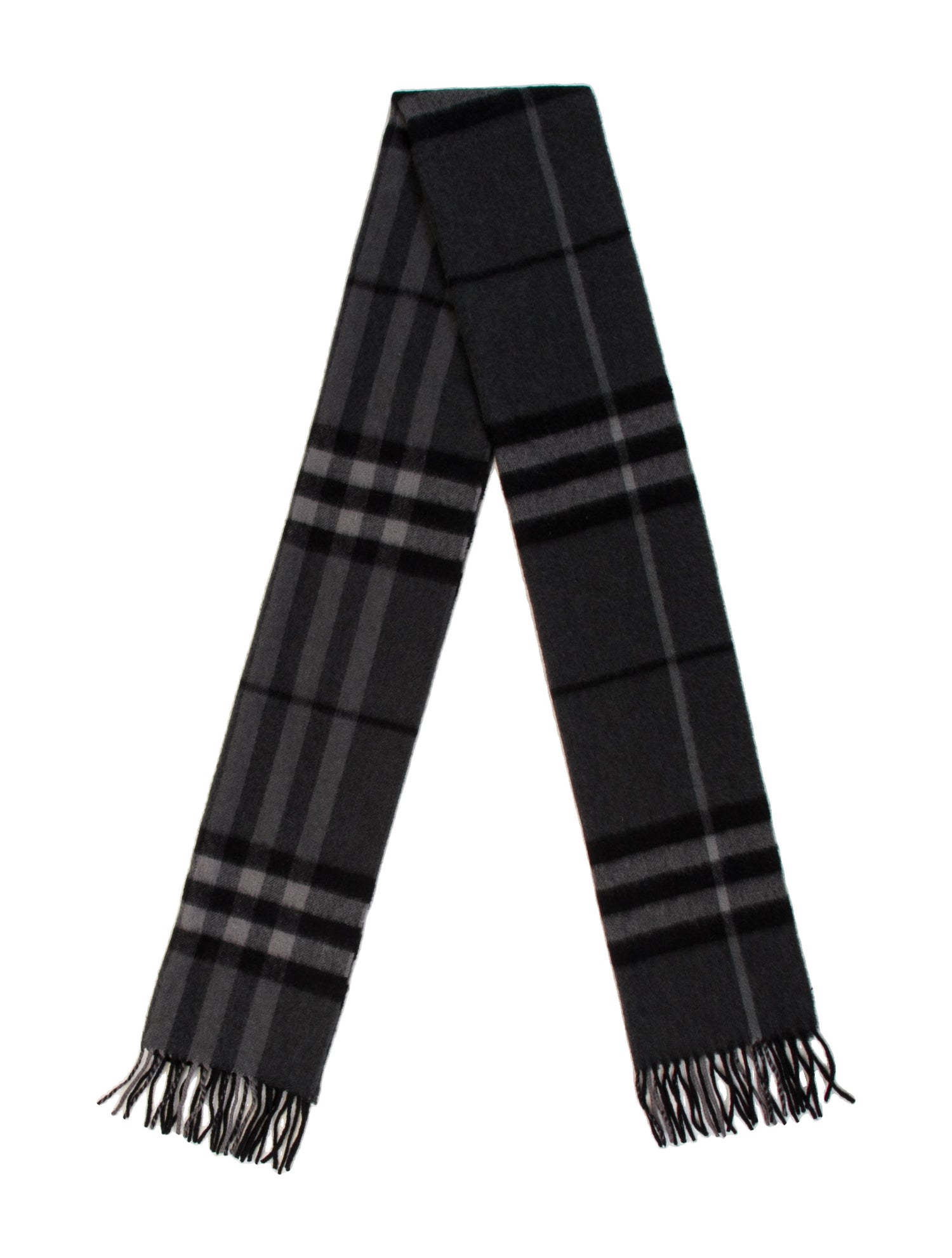 Burberry Cashmere Nova Check Pattern Scarf