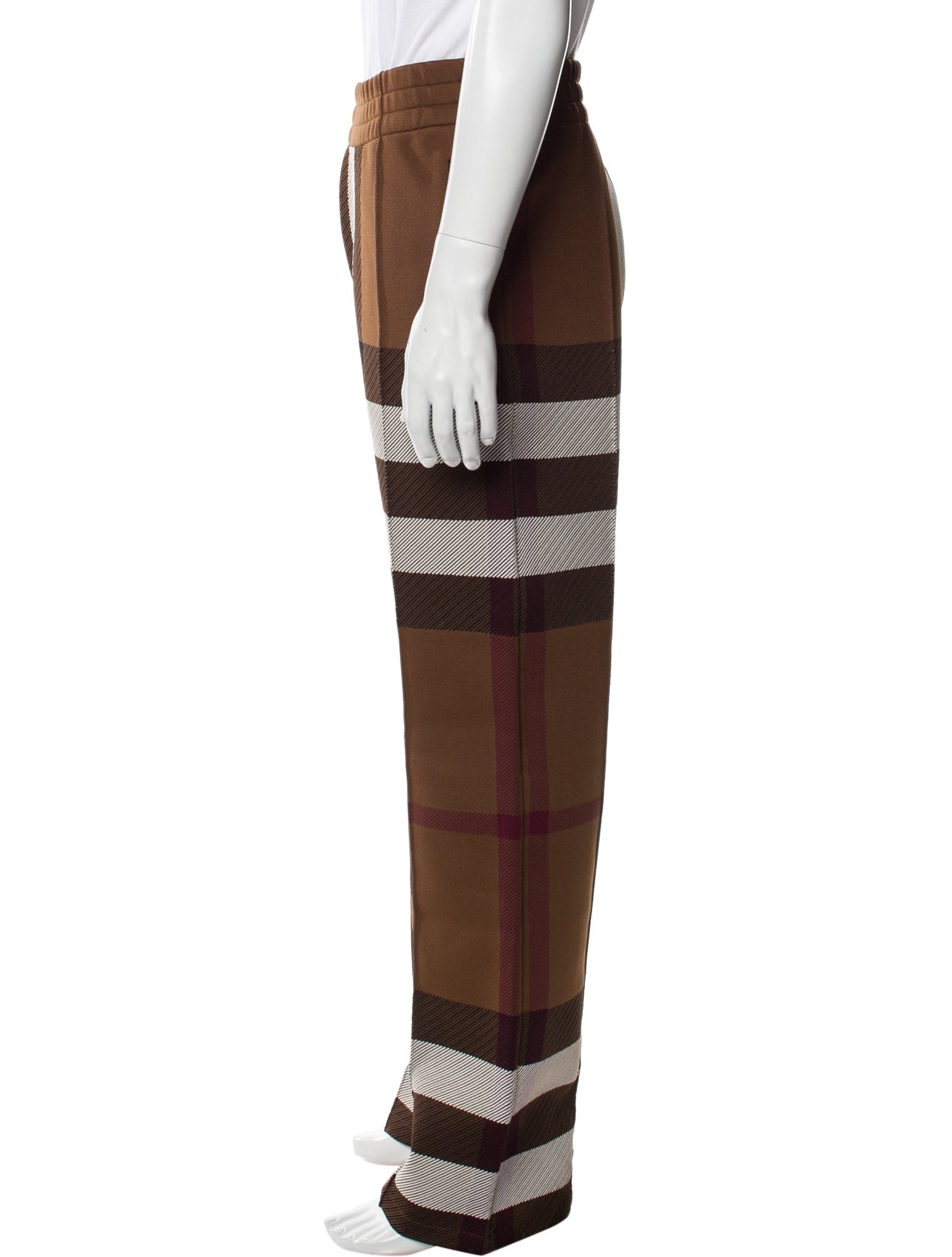 Burberry Plaid Print Sweatpants w/ Tags