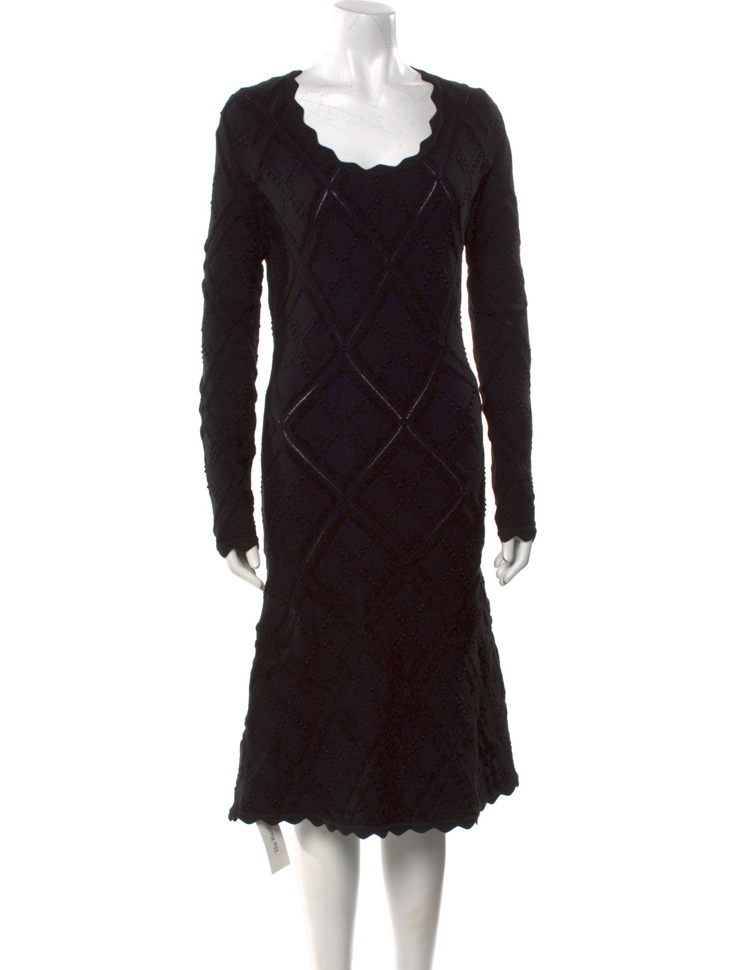 Burberry Wool Midi Length Dress w/ Tags