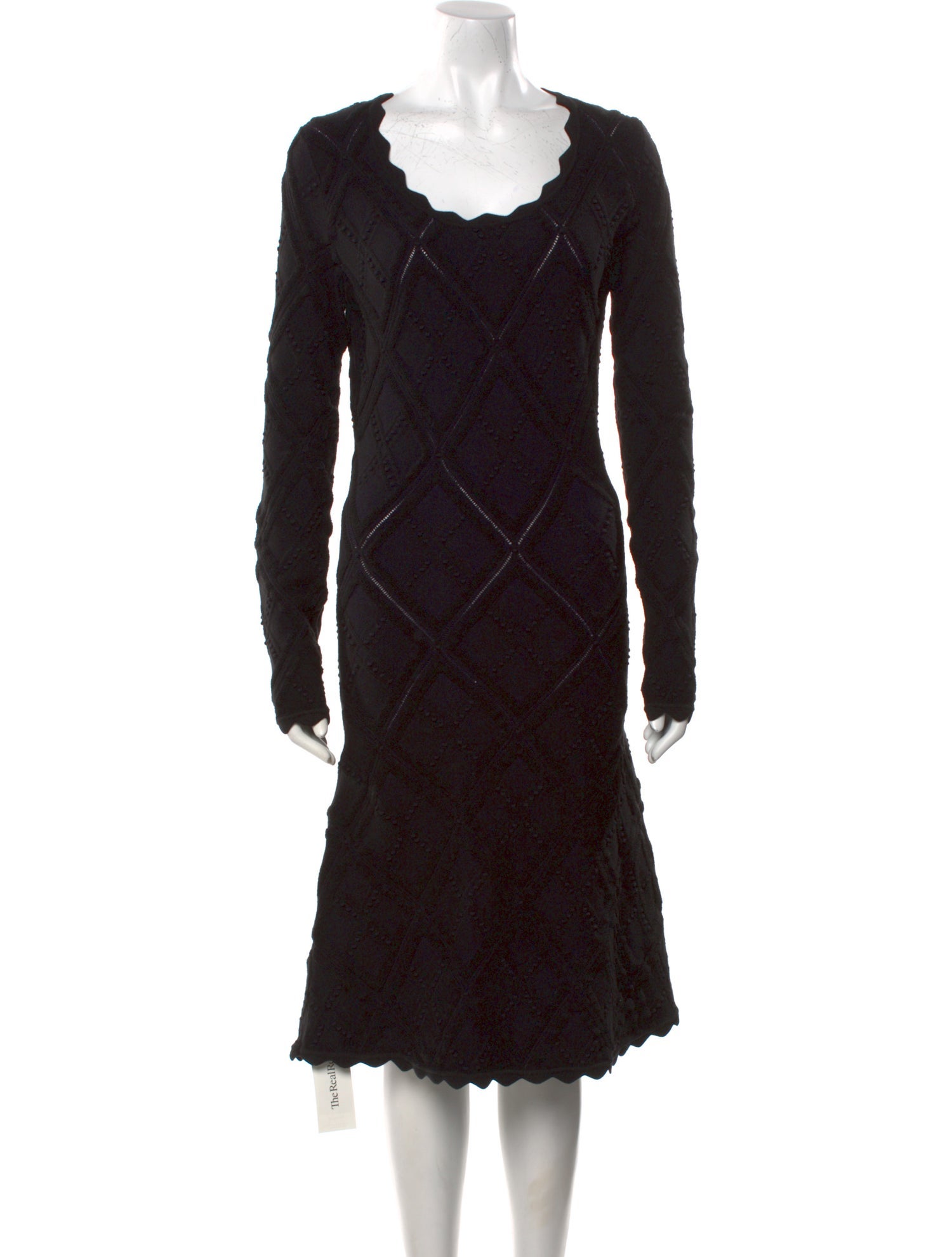 Burberry Wool Midi Length Dress w/ Tags