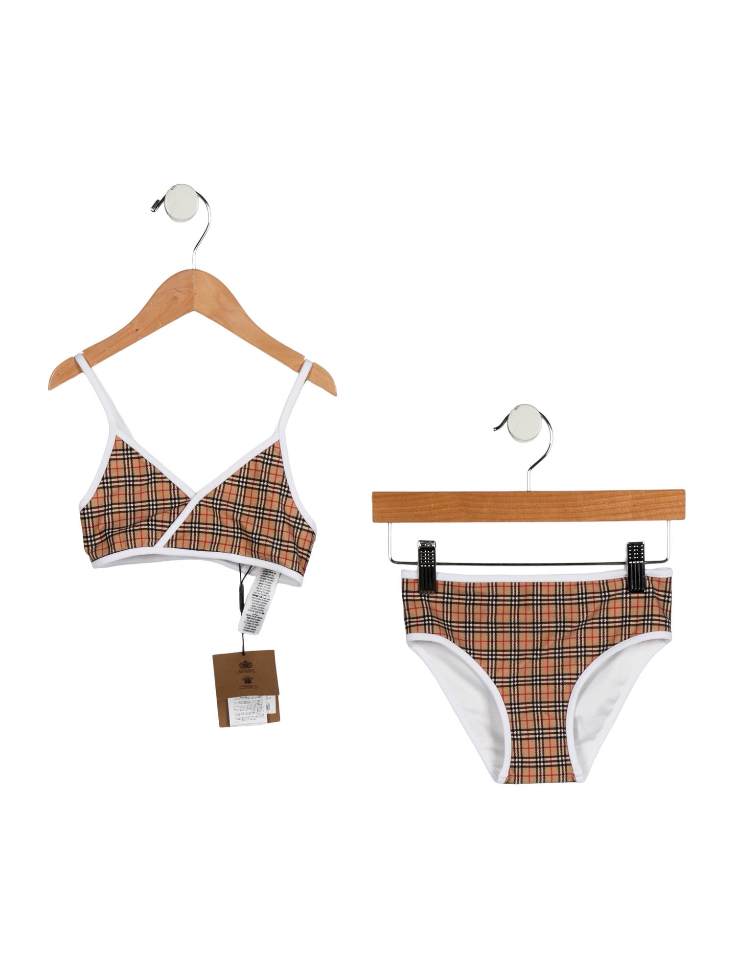 Burberry Girls' House Check Two Piece Swimsuit