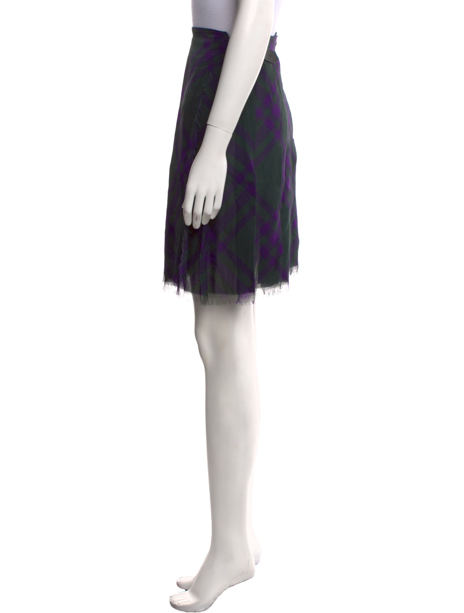 Burberry Silk Knee-Length Skirt w/ Tags