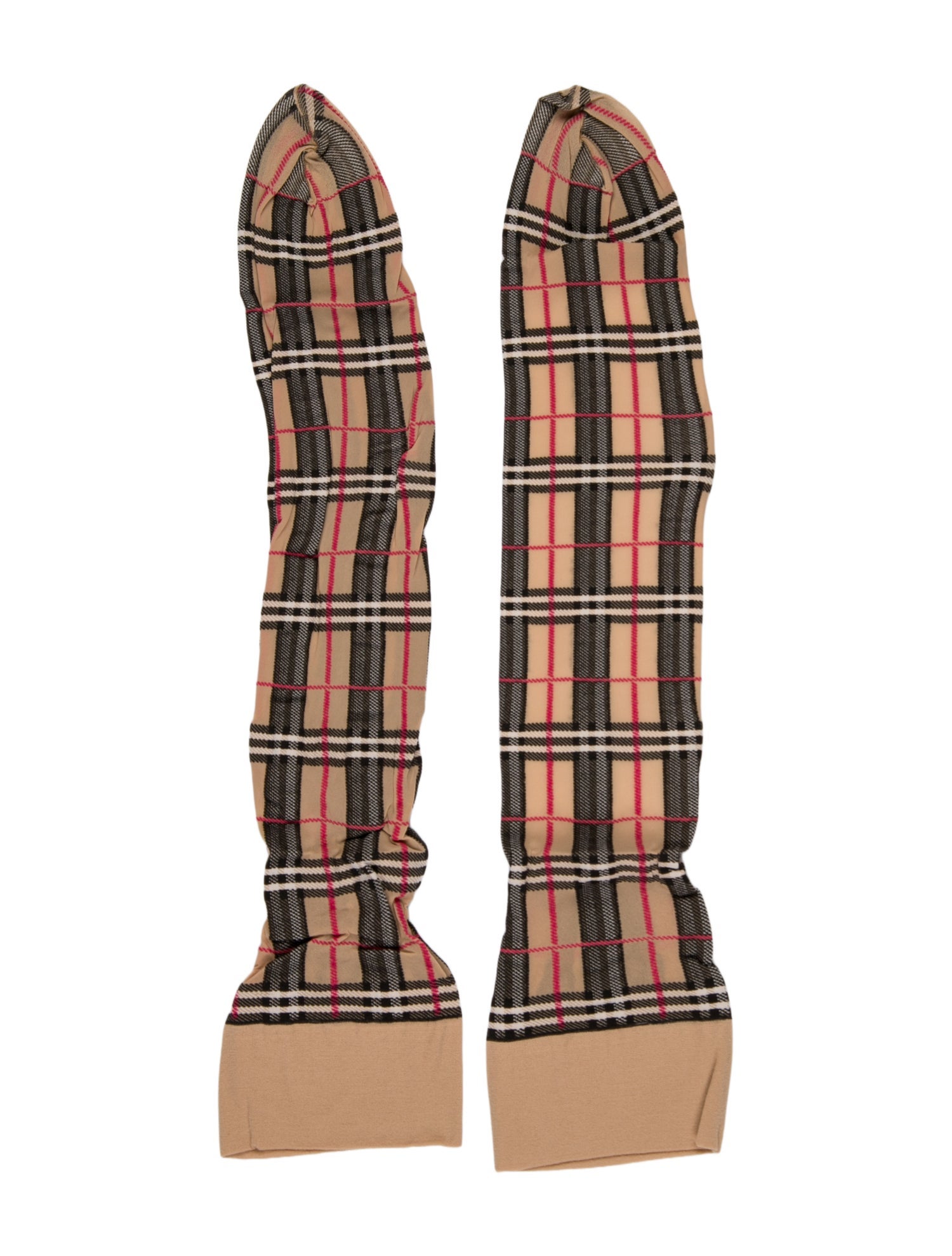 Burberry Pattern Print Knee High Stockings