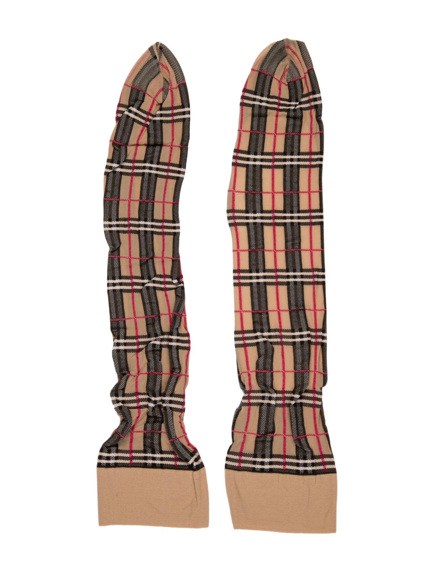 Burberry Pattern Print Knee High Stockings
